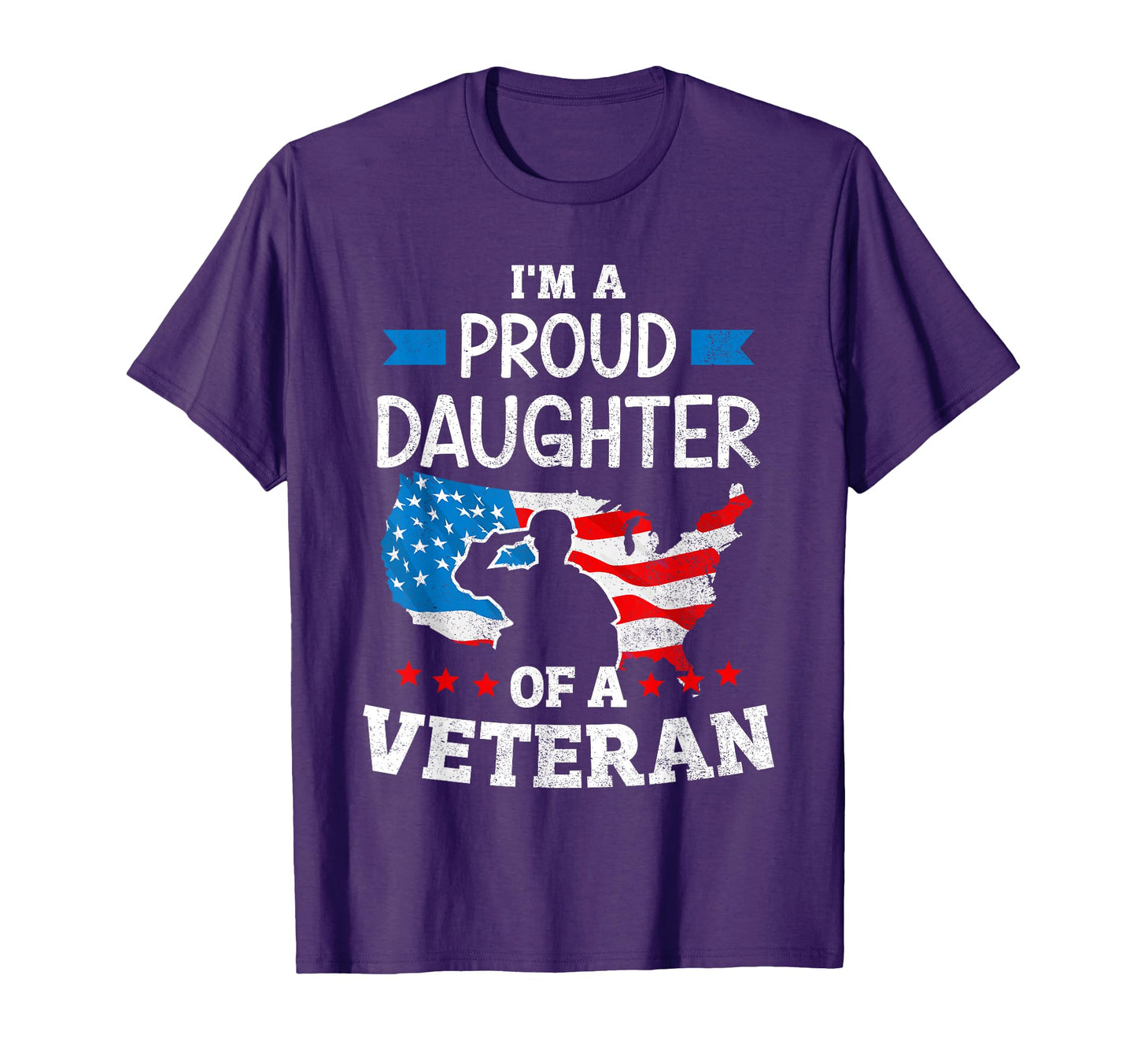 Im Proud Daughter Veteran Usa Map T-Shirt - Streetwear Style for Adults - T-Shirt, Sweatshirt, Hoodie