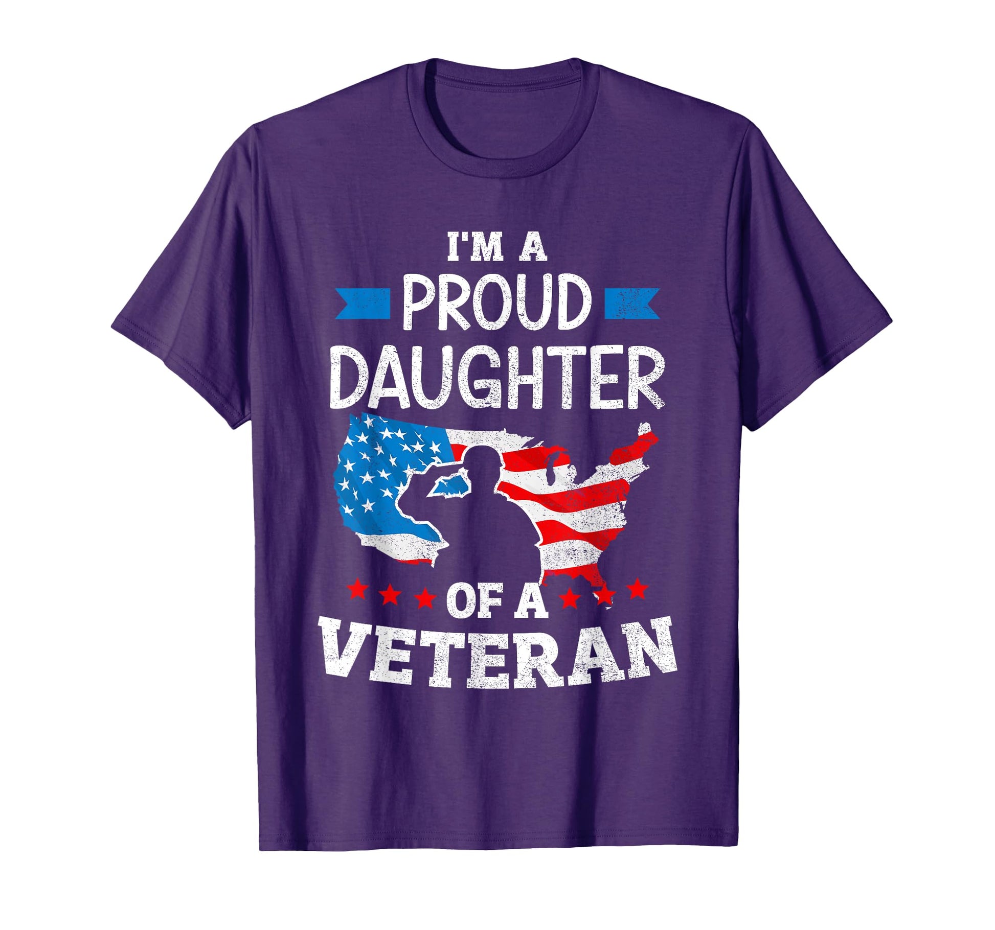 Im Proud Daughter Veteran Usa Map T-Shirt - Streetwear Style for Adults - T-Shirt, Sweatshirt, Hoodie