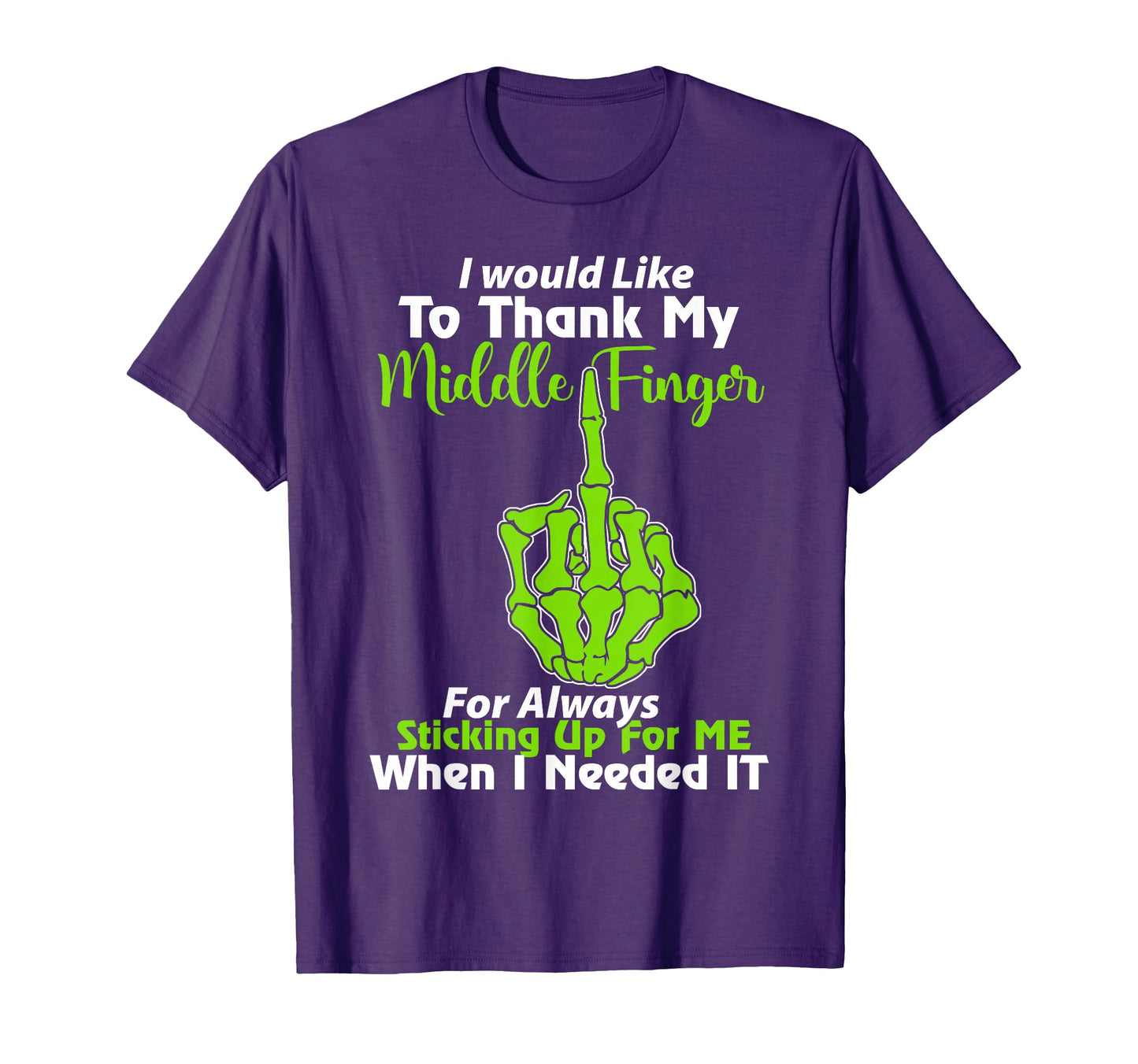 I Would Like To Thank My Middle Finger T-Shirt - Streetwear Style Unisex - T-Shirt, Sweatshirt, Hoodie