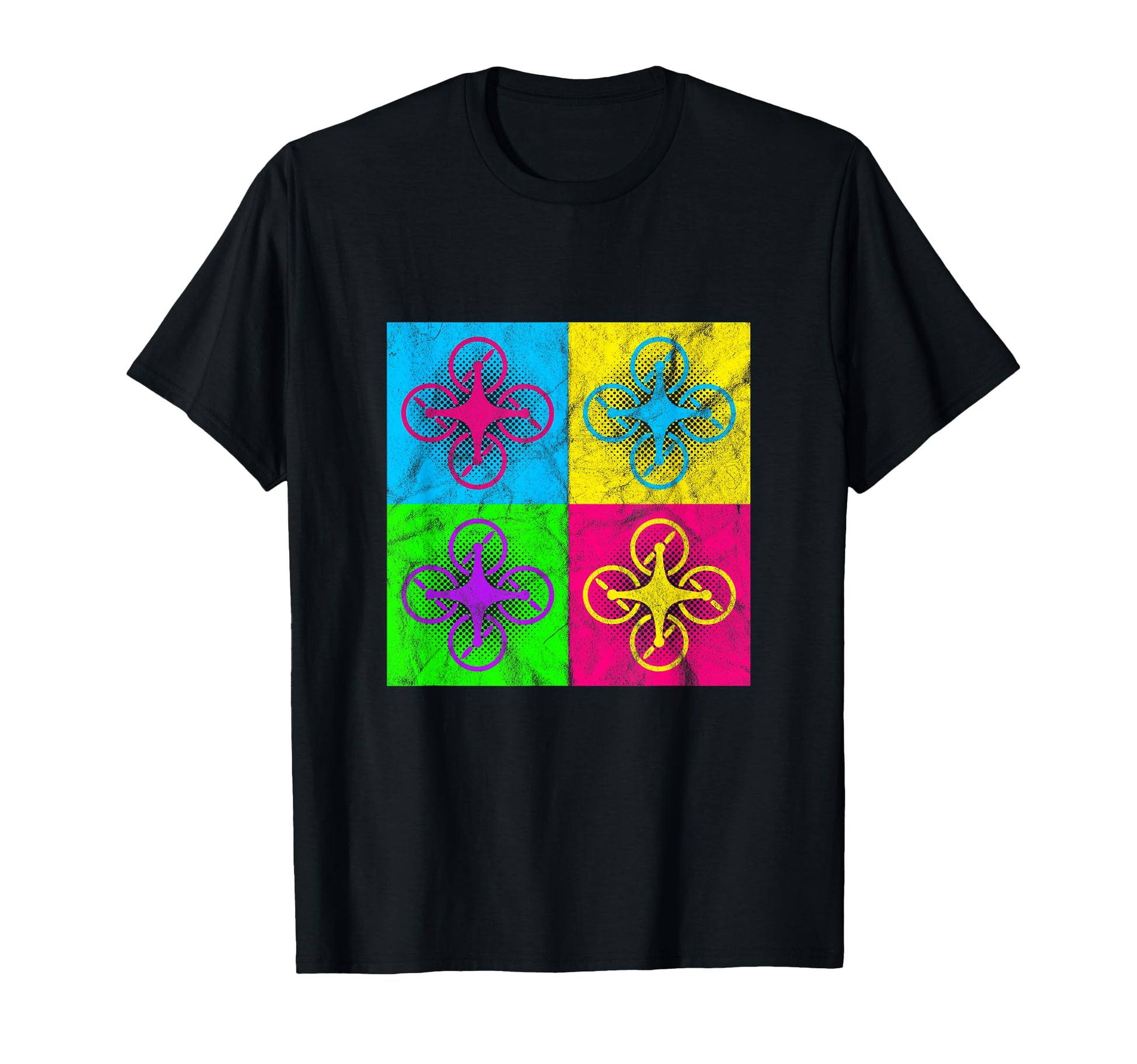 Hobby Rc Fpv Mini Drone Pilot Pop Art T-Shirt - Novelty Apparel for Adults - T-Shirt, Sweatshirt, Hoodie
