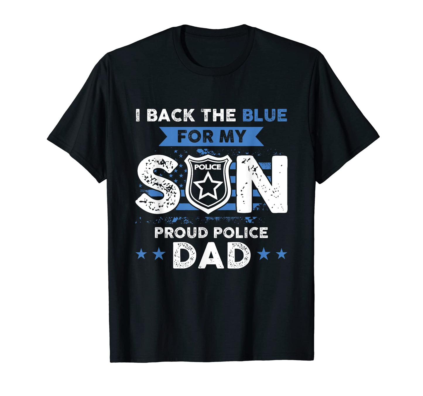 Police Usa Flag I Back Blue My Dad T-Shirt - Minimalist Print for Adults - T-Shirt, Sweatshirt, Hoodie