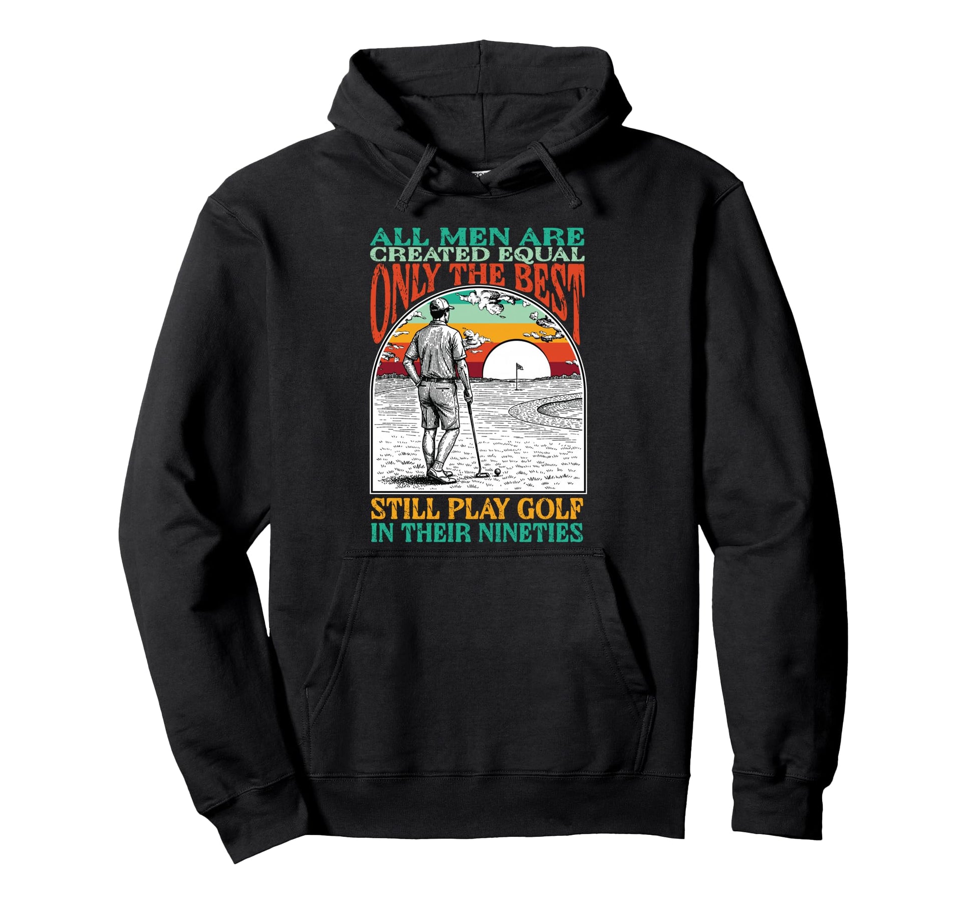 Funny 90Th Birthday Golf Dad Play Hoodie - Trendy Graphic for Adults - T-Shirt, Sweatshirt, Hoodie
