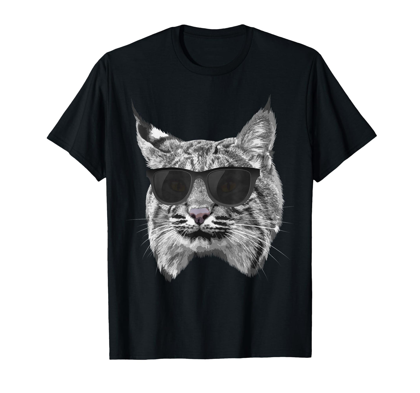 Bobcat Bobcats Sunglasses Animal Lover T-Shirt - Aesthetic Graphic Unisex - T-Shirt, Sweatshirt, Hoodie