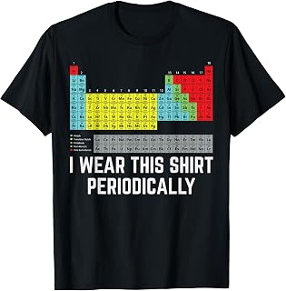 I Wear This Shirt Periodically Chemistry Gag Periodic Table T-Shirt Unisex T-shirt, Sweatshirt, Hoodie, Long Sleeve Tee - T-Shirt, Sweatshirt, Hoodie