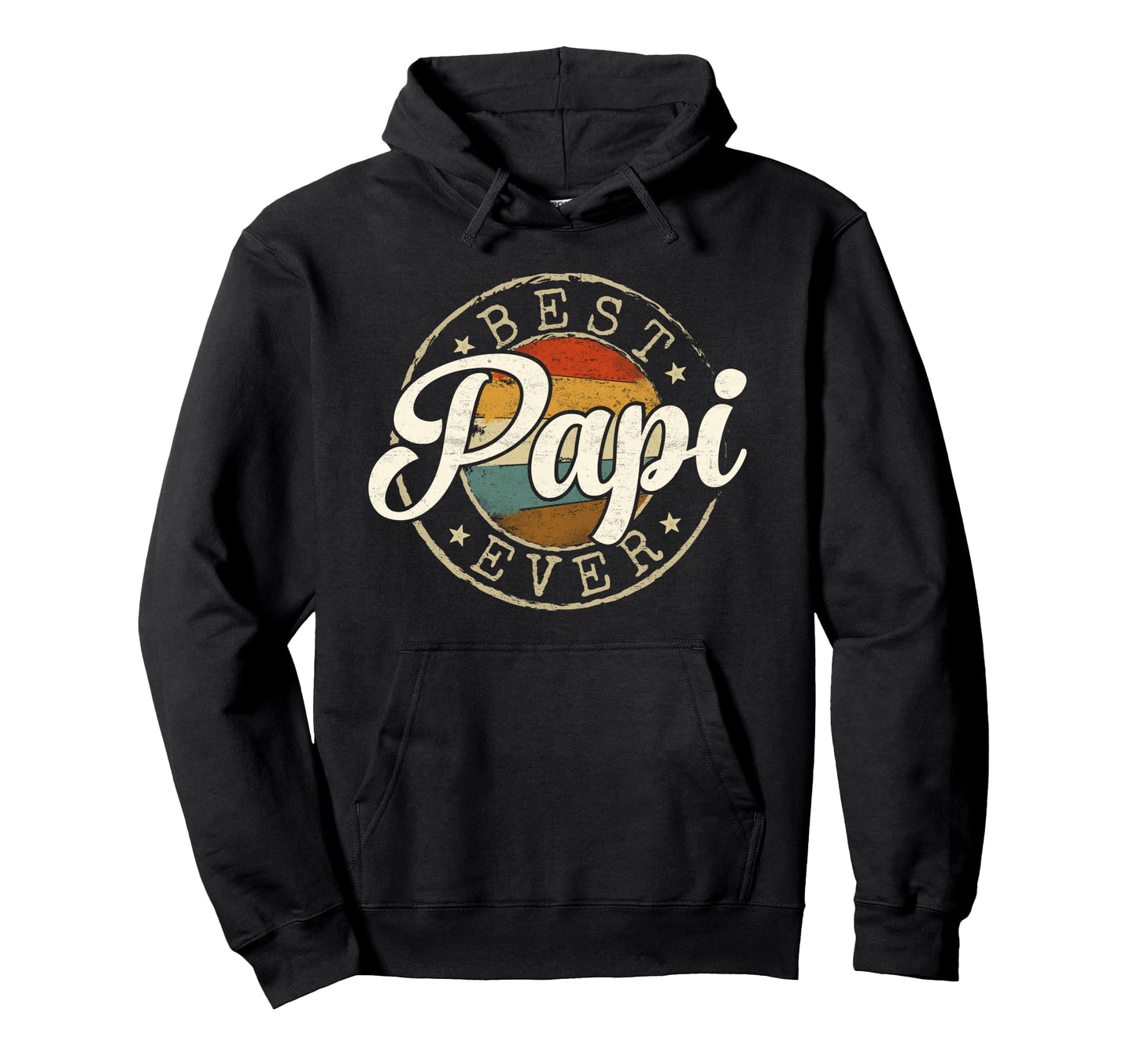 Best Papi Ever Stamp Fathers Day Dad To Be Hoodie - Unique Graphic Unisex - T-Shirt, Sweatshirt, Hoodie