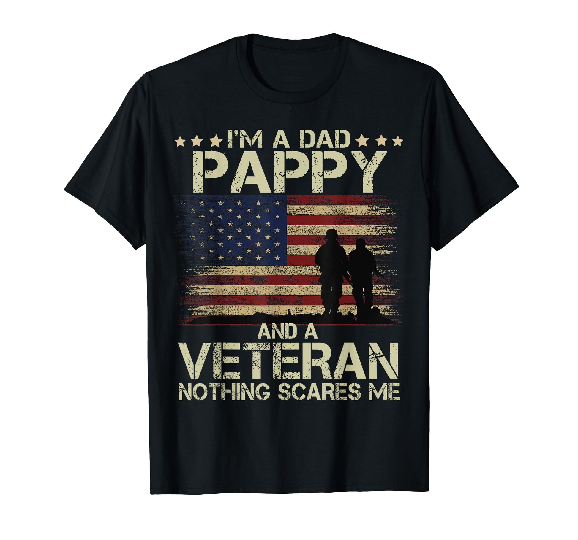 Dad Pappy And Veteran Nothing T-Shirt - Aesthetic Graphic for Adults - T-Shirt, Sweatshirt, Hoodie
