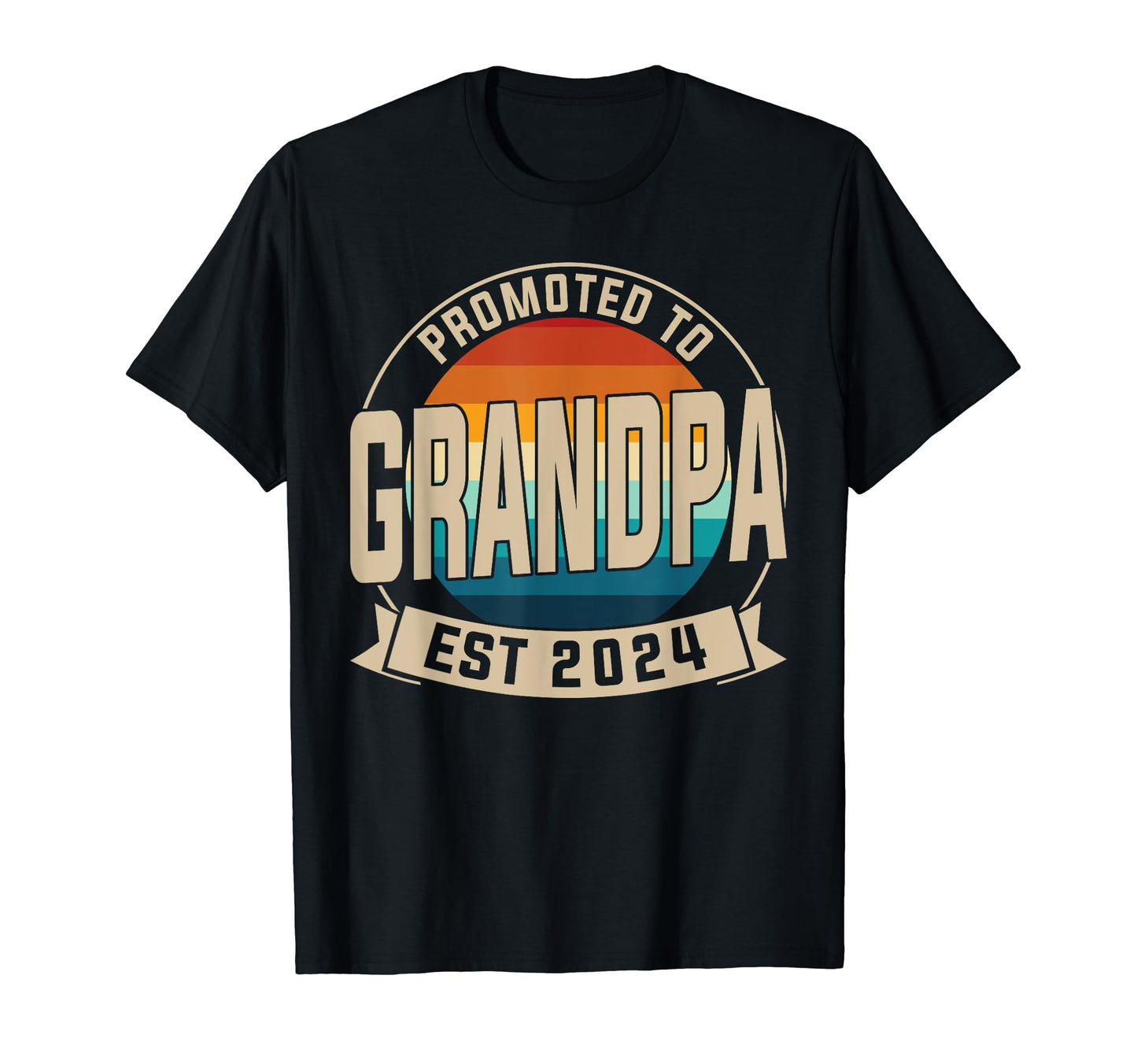 Promoted To Grandpa Est 2024 T-Shirt - Graphic Print Men Women - T-Shirt, Sweatshirt, Hoodie