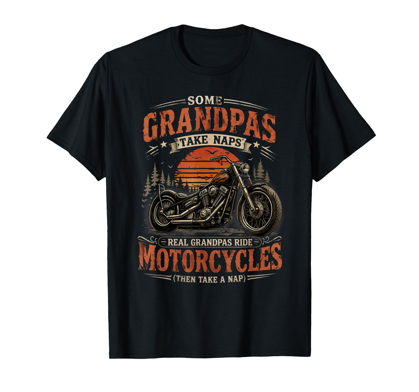 Mens Some Grandpas Take Naps Real T-Shirt - Graphic Print for Adults - T-Shirt, Sweatshirt, Hoodie