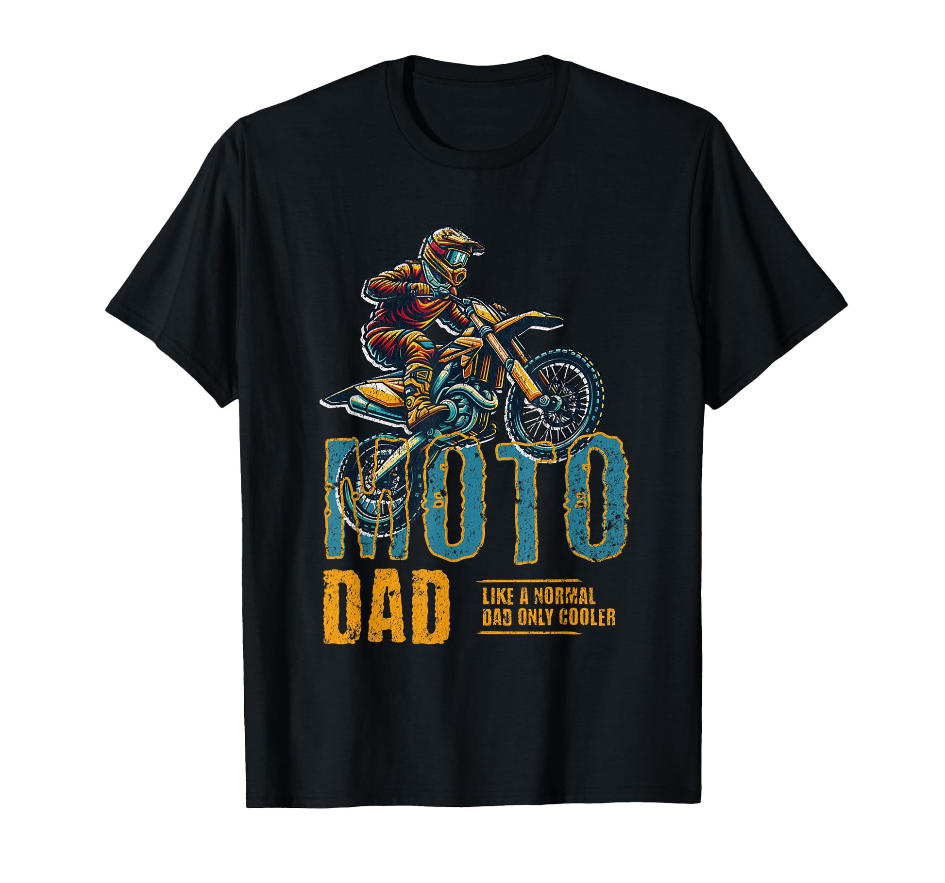 Moto Dad Motocross Dirt Bike Racing T-Shirt - Minimalist Print for Adults - T-Shirt, Sweatshirt, Hoodie