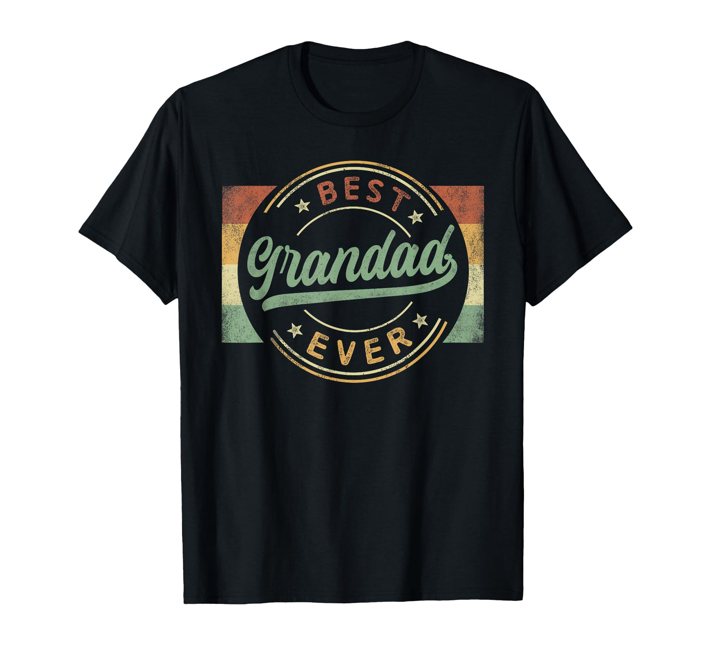 Best Grandad Ever Emblem Fathers T-Shirt - Casual Everyday Wear Men Women - T-Shirt, Sweatshirt, Hoodie