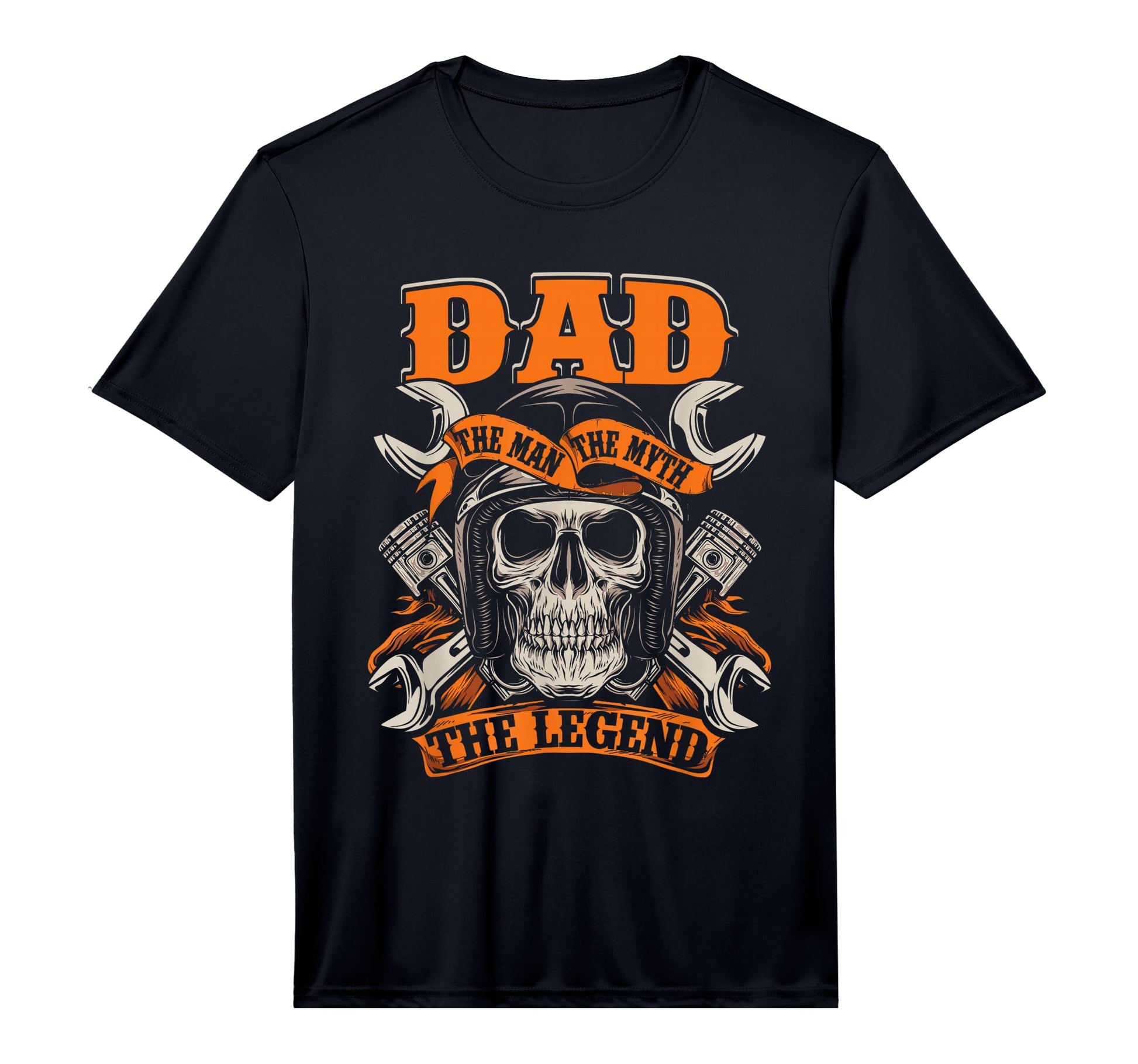 Mens Biker Dad Motorcycle Fathers Day Myth T-Shirt - Graphic Print Unisex - T-Shirt, Sweatshirt, Hoodie