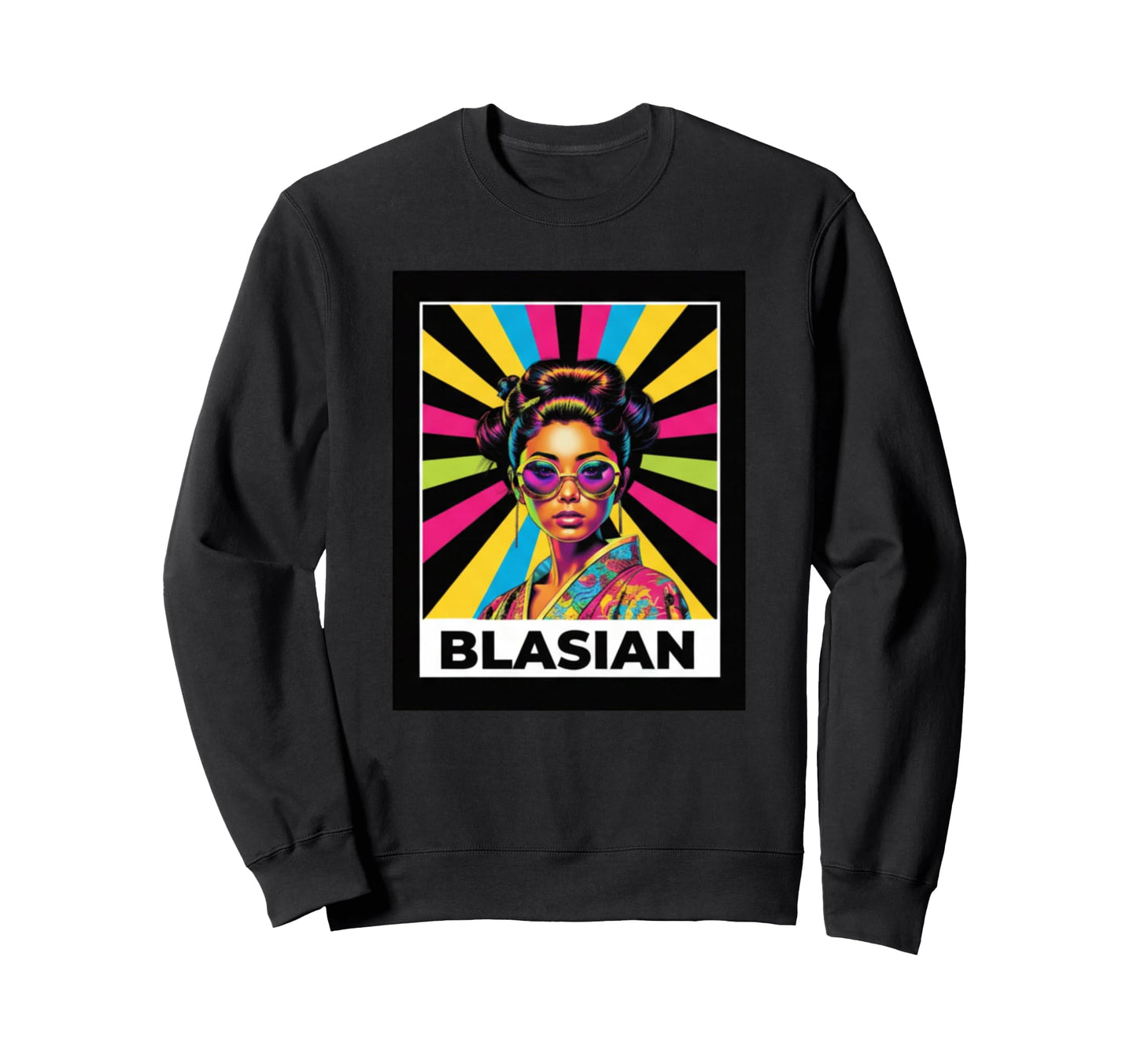 Blasian Pop Art Identity Sweatshirt - Minimalist Print Men Women - T-Shirt, Sweatshirt, Hoodie