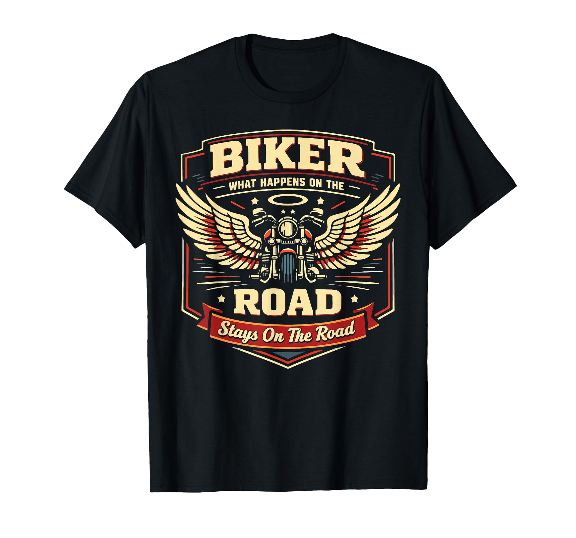 Motorcycle Biker Biker What Happens T-Shirt - Aesthetic Graphic for Adults - T-Shirt, Sweatshirt, Hoodie