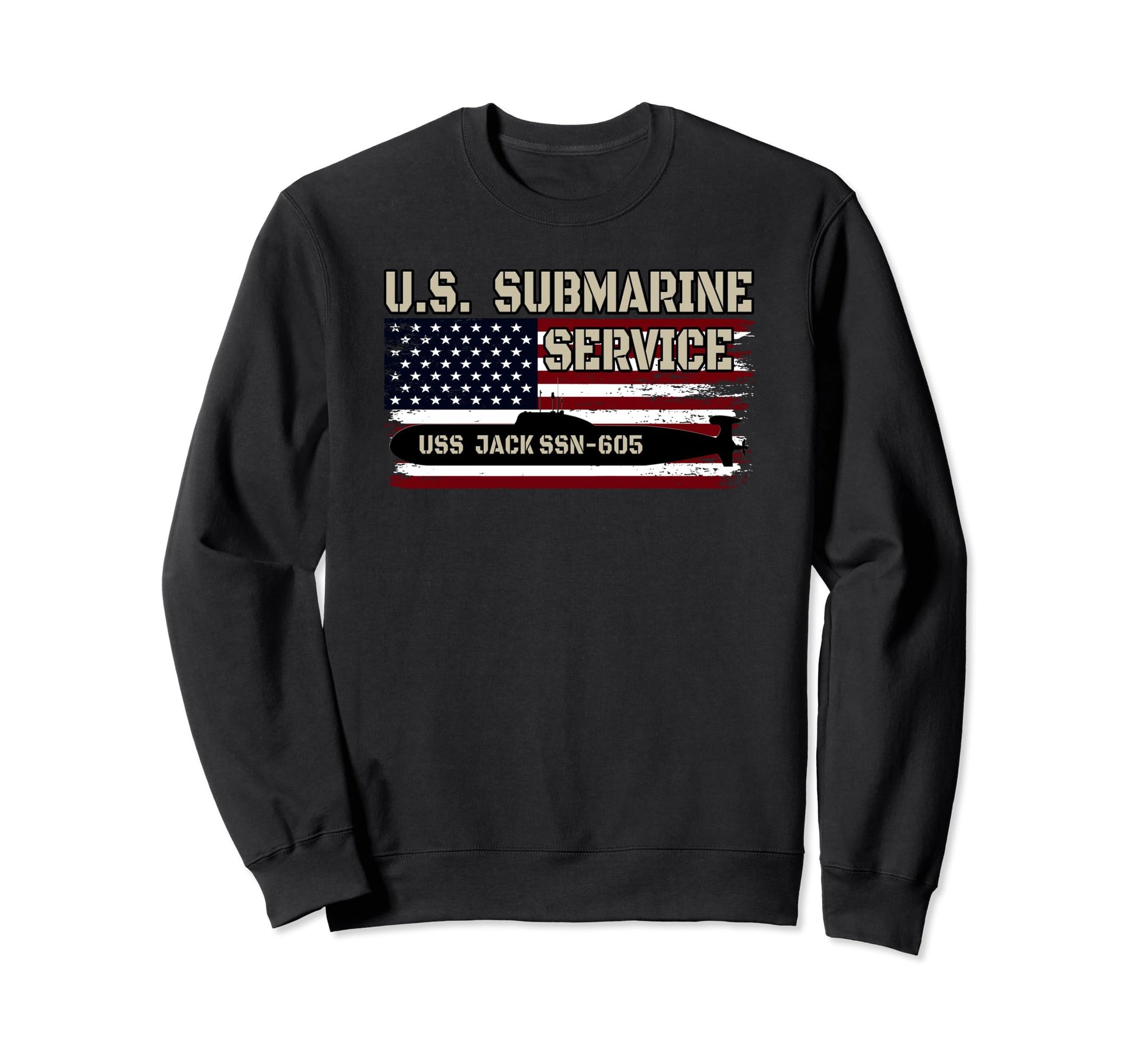 Uss Jack Ssn 605 Submarine Veterans Sweatshirt - Novelty Apparel Men Women - T-Shirt, Sweatshirt, Hoodie