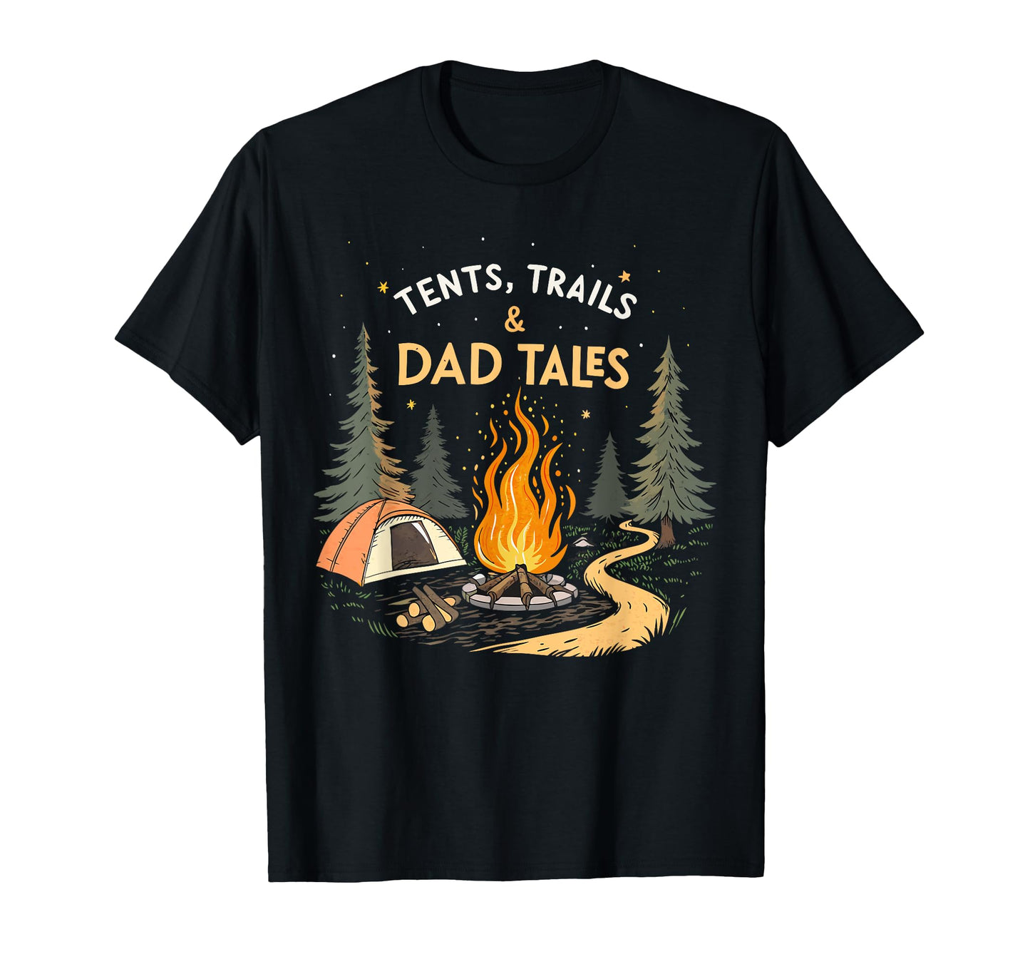 Tents Trails And Dad Tales Hiking Sweatshirt - Custom Art Print Men Women - T-Shirt, Sweatshirt, Hoodie