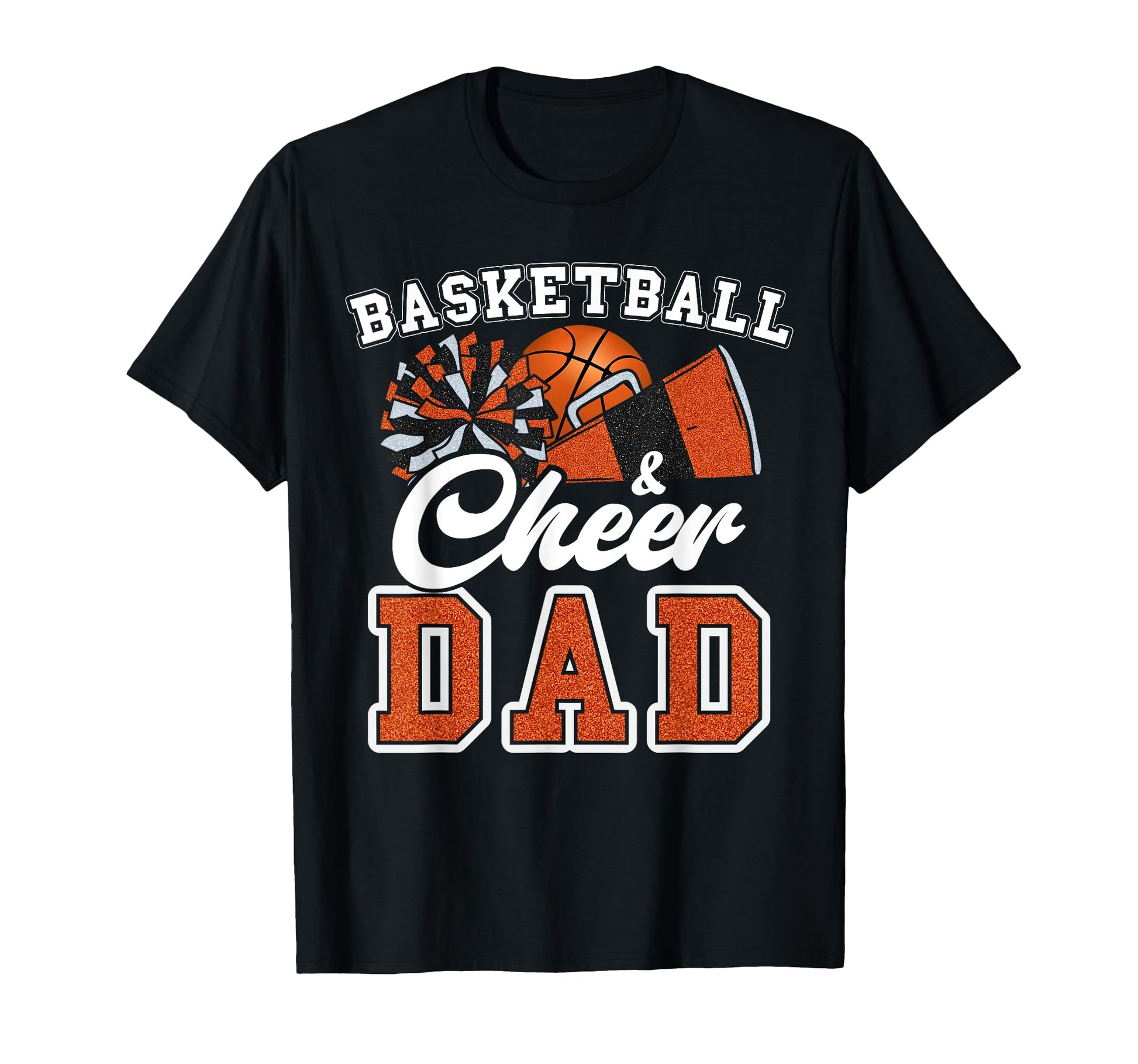 Proud Basketball Cheer Dad T-Shirt - Minimalist Print Men Women - T-Shirt, Sweatshirt, Hoodie