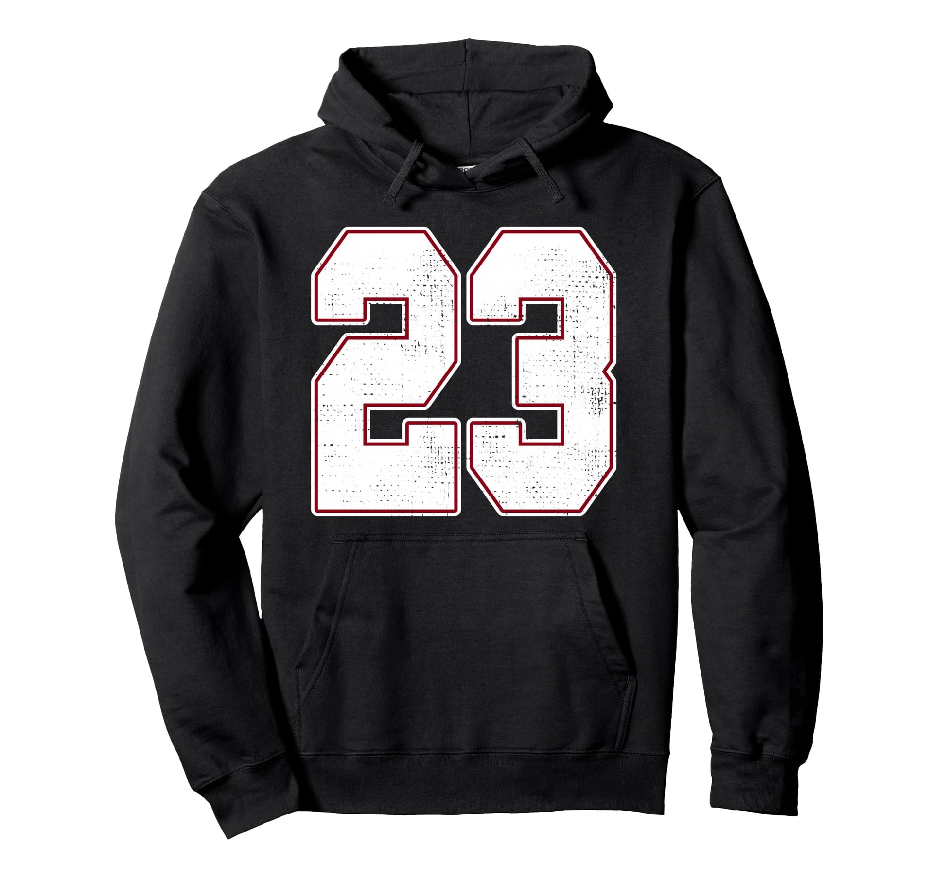 23 Outline Number 23 Varsity Fan Sports Hoodie - Unique Graphic Men Women - T-Shirt, Sweatshirt, Hoodie