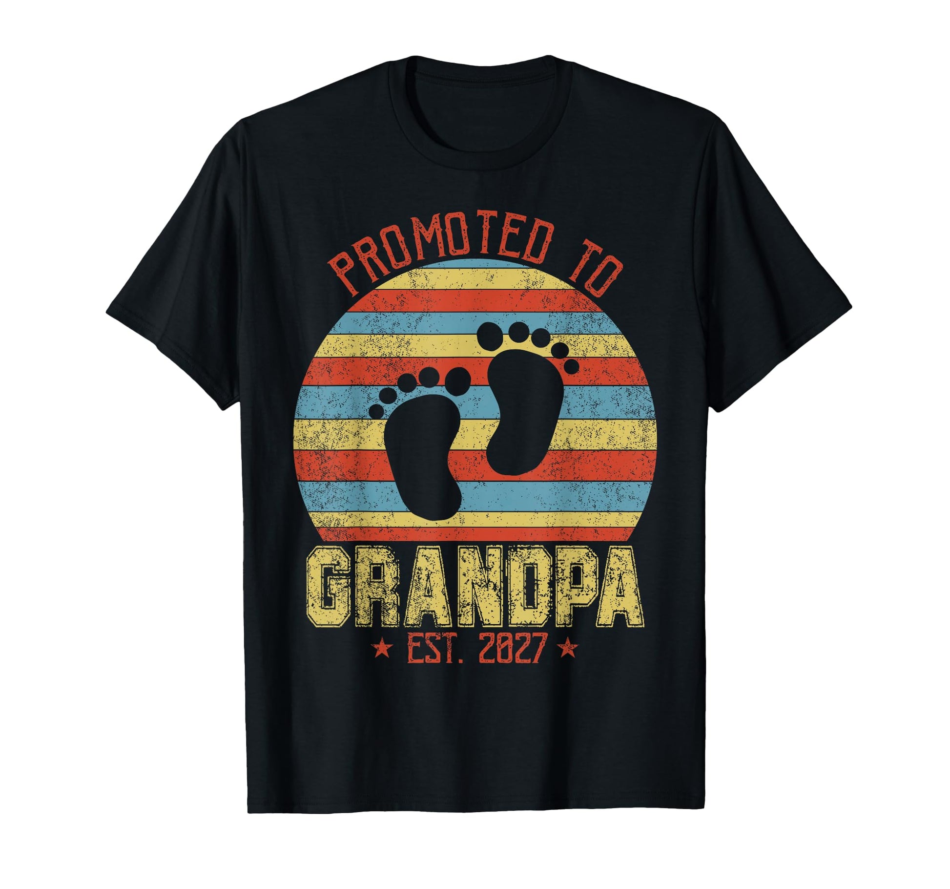 Promoted To Grandpa 2027 Funny New T-Shirt - Aesthetic Graphic for Adults - T-Shirt, Sweatshirt, Hoodie