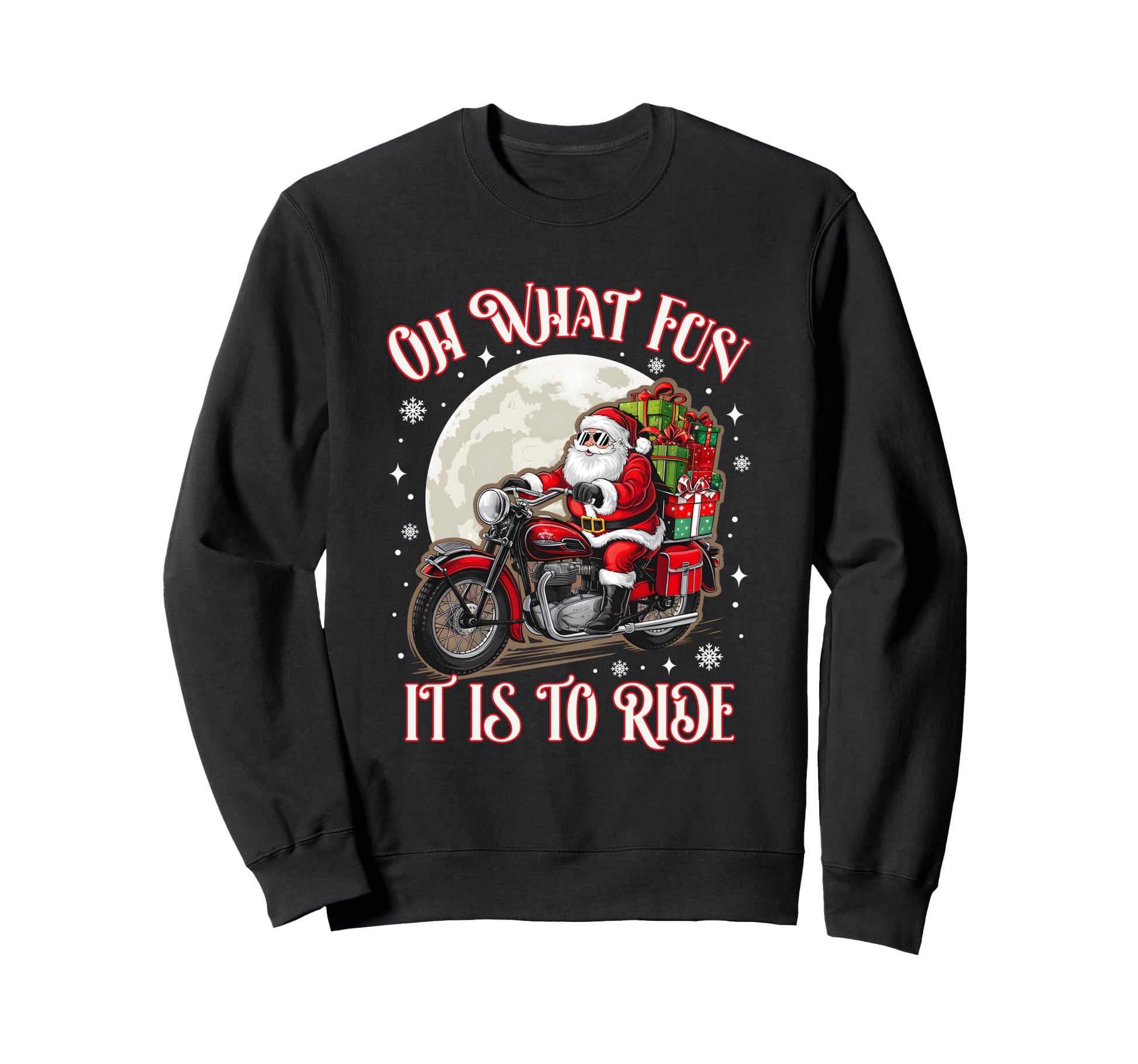 Oh What Fun It Is To Ride Sweatshirt - Minimalist Print Men Women - T-Shirt, Sweatshirt, Hoodie