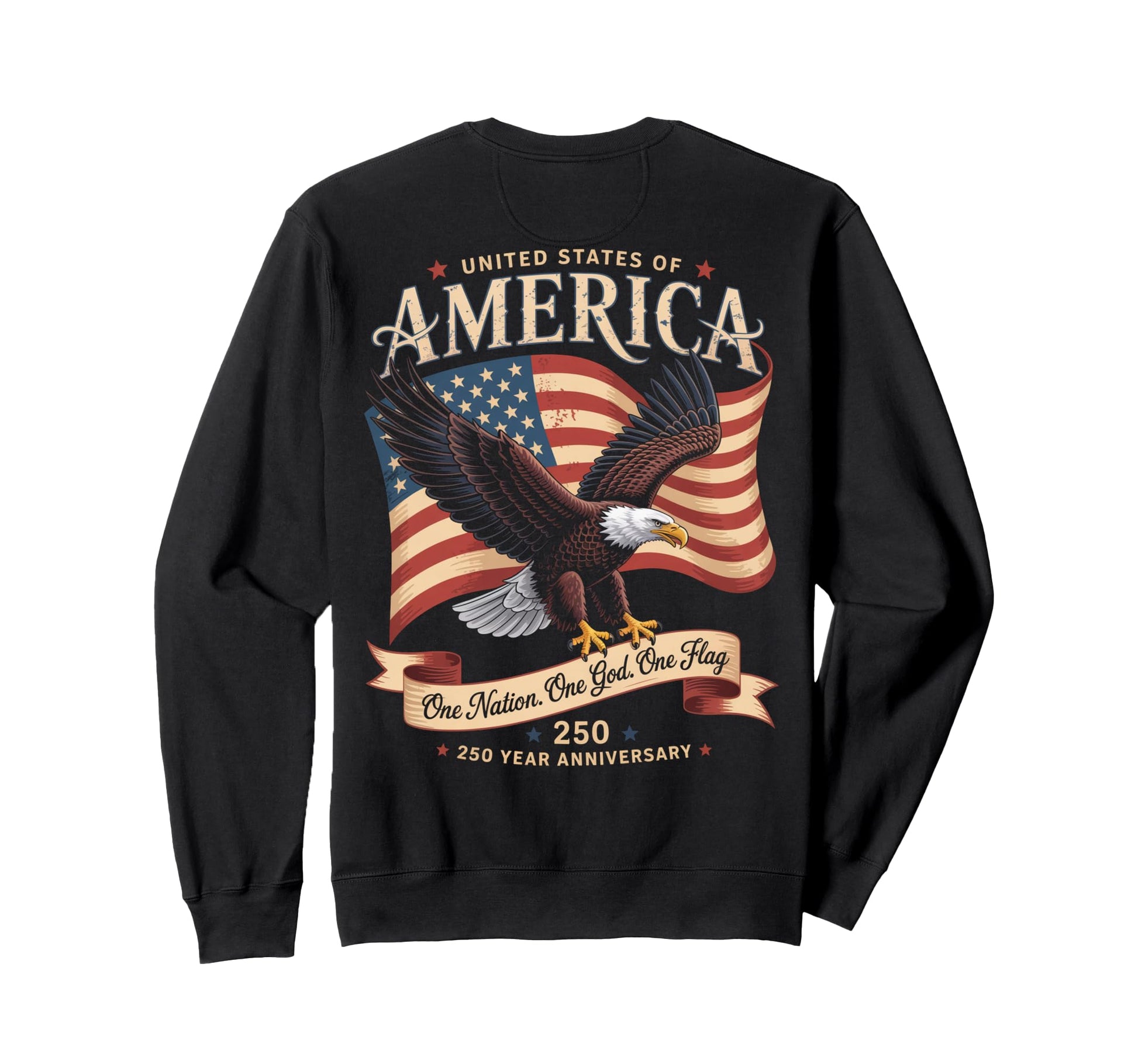 250Th Anniversary America Usa Sweatshirt - Novelty Apparel Men Women - T-Shirt, Sweatshirt, Hoodie
