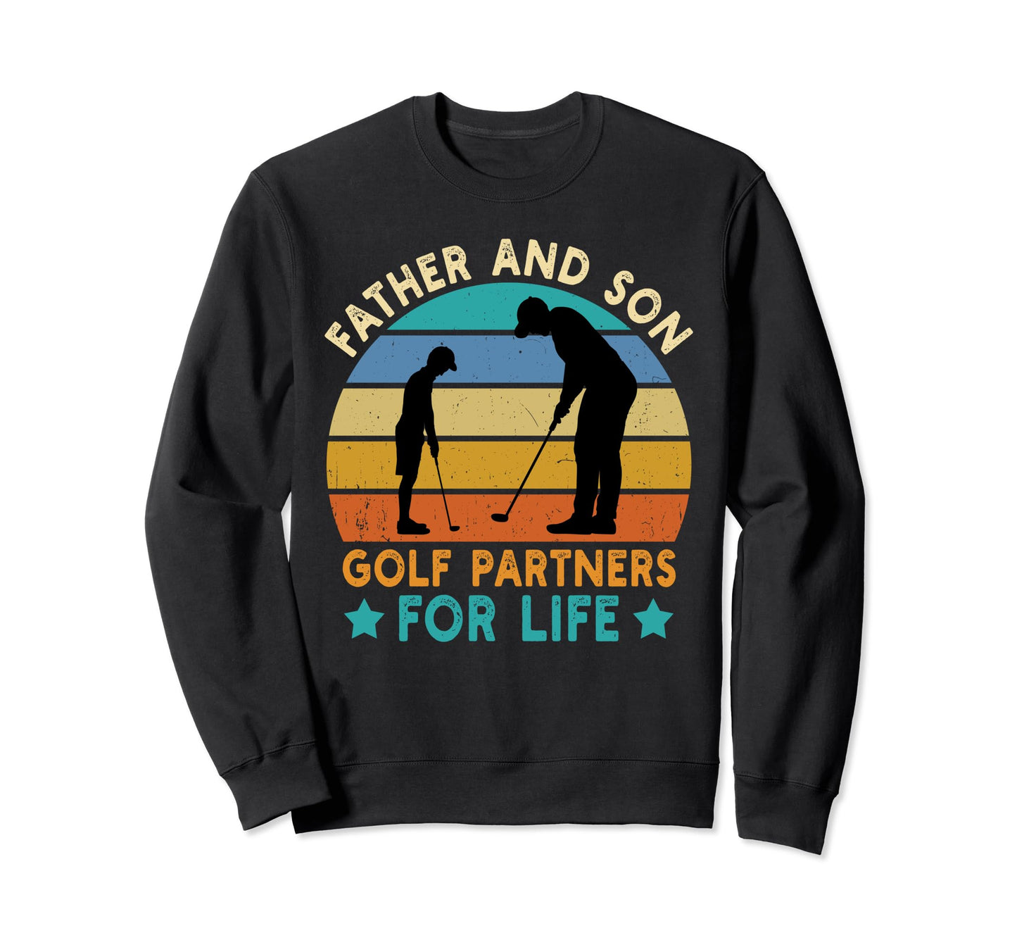 Dad Son Golf Partners Funny Golfing Sweatshirt - Unique Graphic for Adults - T-Shirt, Sweatshirt, Hoodie