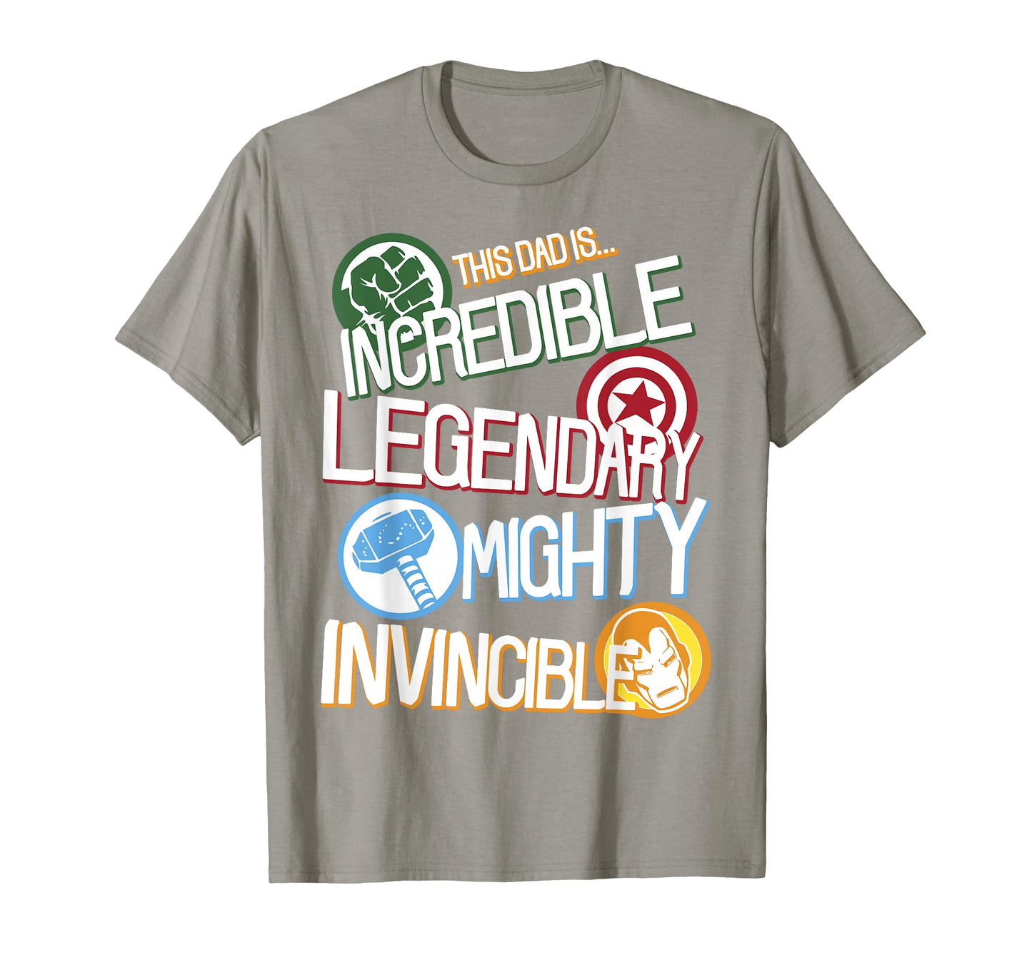 Marvel Avengers Fathers Day Dad Words T-Shirt - Fun Novelty Design Unisex - T-Shirt, Sweatshirt, Hoodie