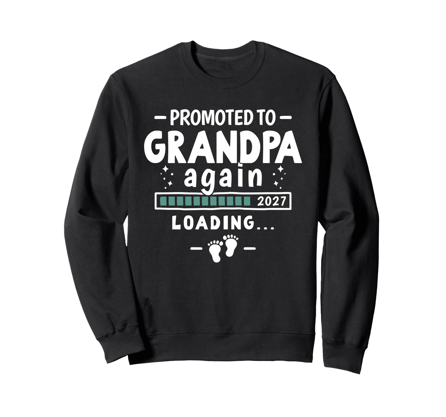 2Nd Time Grandpa Announcement Sweatshirt - Fun Novelty Design for Adults - T-Shirt, Sweatshirt, Hoodie