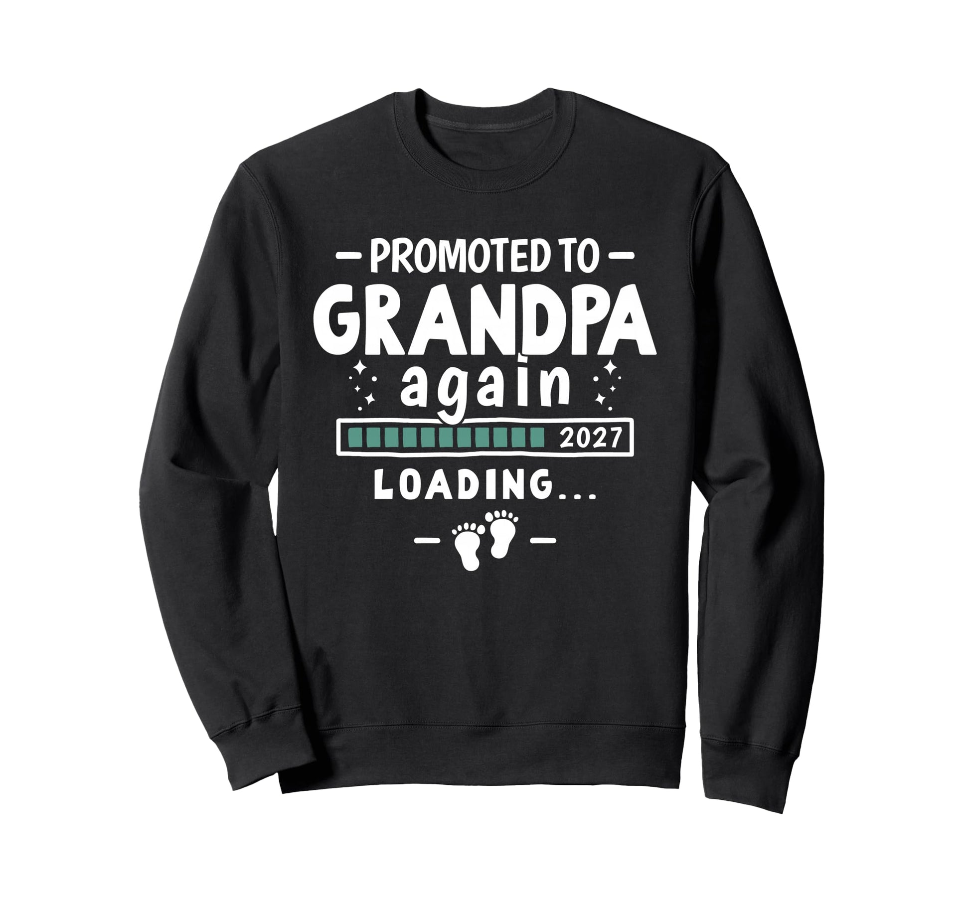 2Nd Time Grandpa Announcement Sweatshirt - Fun Novelty Design for Adults - T-Shirt, Sweatshirt, Hoodie