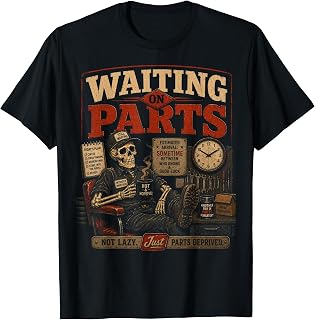 Waiting on Parts for Car Mechanic Men Auto Technician Dad T-Shirt Unisex T-shirt, Sweatshirt, Hoodie, Long Sleeve Tee - T-Shirt, Sweatshirt, Hoodie