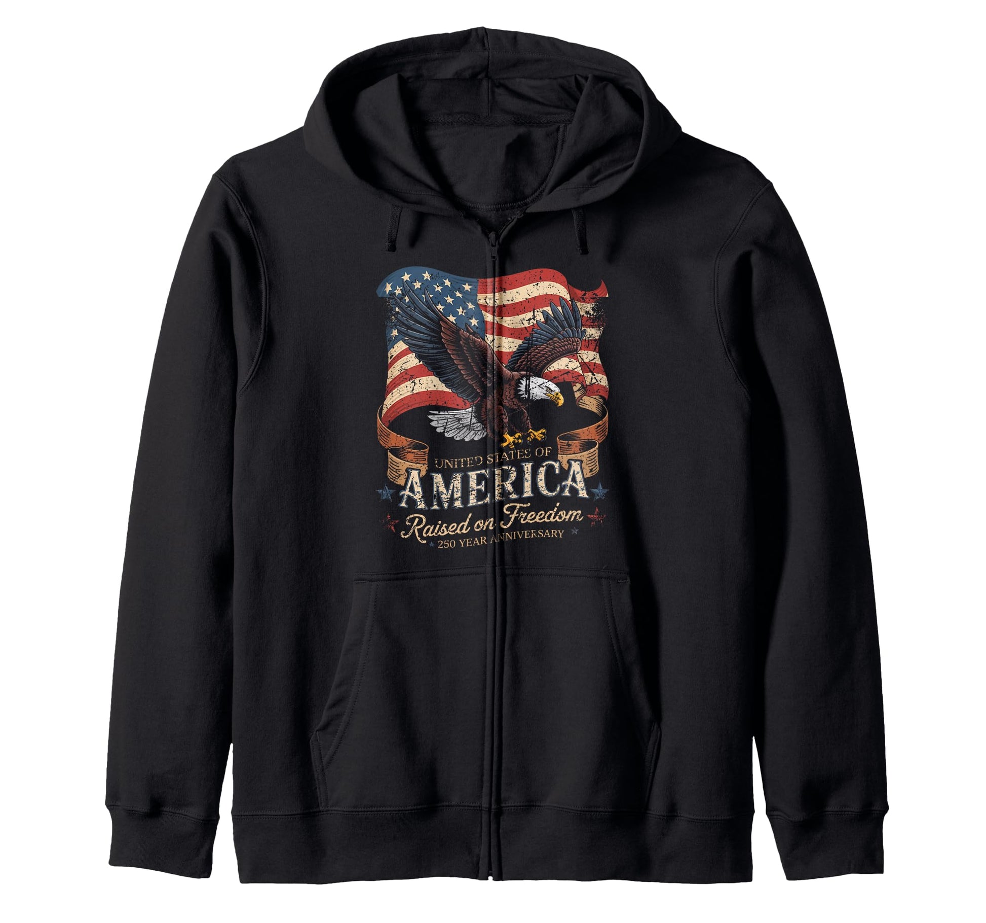United States Anniversary American Flag Hoodie - Unique Graphic for Adults - T-Shirt, Sweatshirt, Hoodie