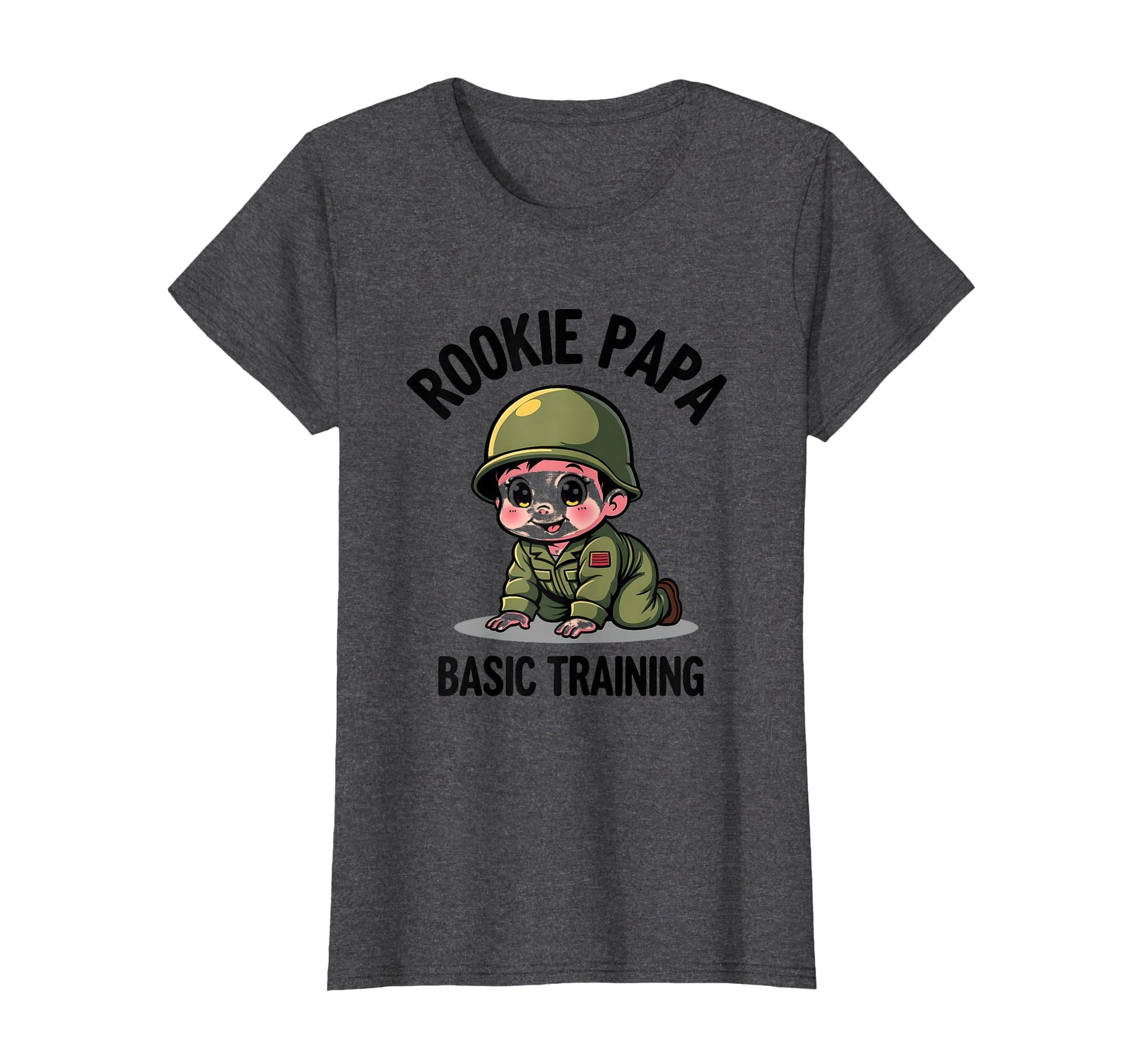 Rookie Papa Basic Training New Dad T-Shirt - Streetwear Style for Adults - T-Shirt, Sweatshirt, Hoodie