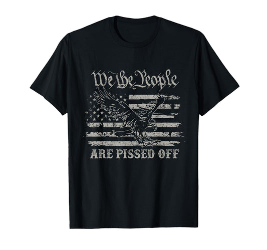 American Flag Bald Eagle We People T-Shirt - Aesthetic Graphic for Adults - T-Shirt, Sweatshirt, Hoodie