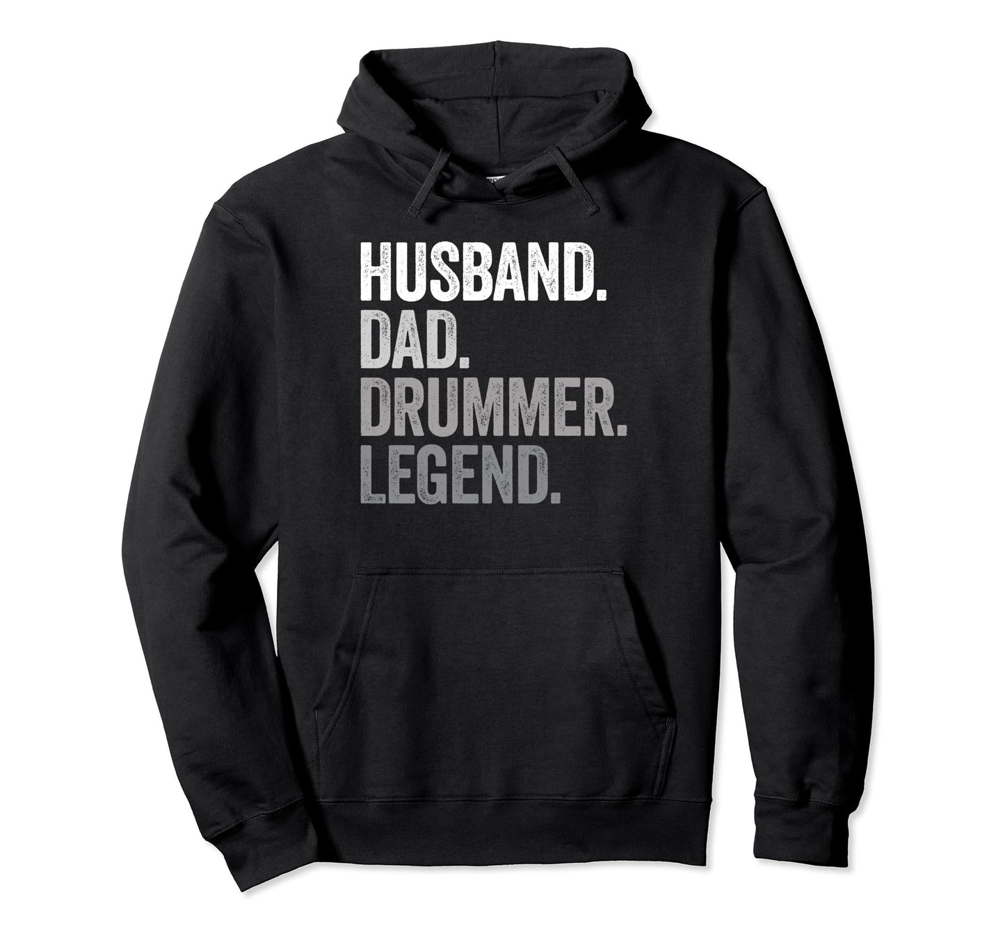 Husband Dad Drummer Funny Drum Hoodie - Aesthetic Graphic for Adults - T-Shirt, Sweatshirt, Hoodie