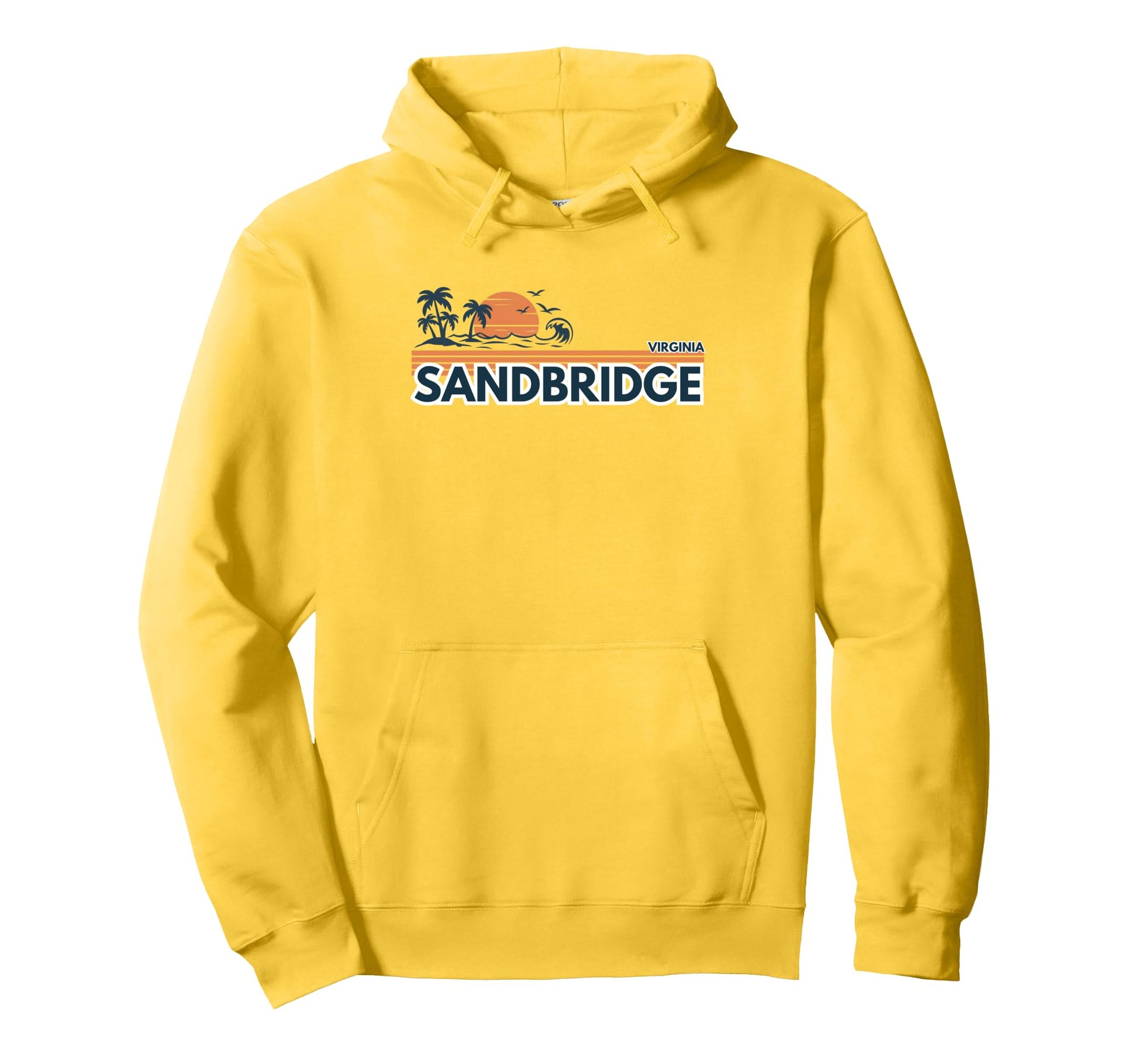 Sandbridge Beach Virginia Palm Tree Hoodie - Streetwear Style Men Women - T-Shirt, Sweatshirt, Hoodie
