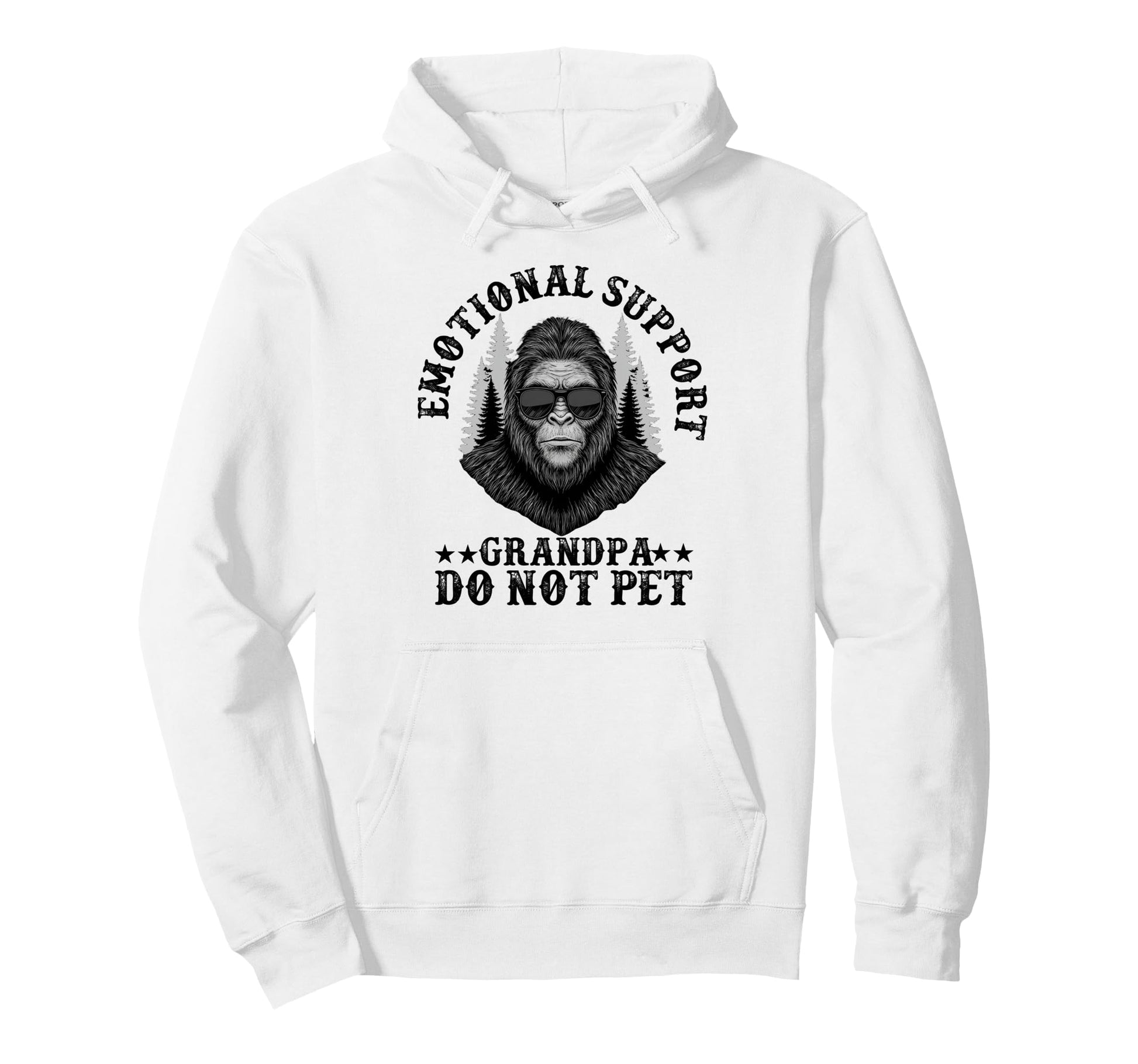 Emotional Support Grandpa Do Not Pet Hoodie - Custom Art Print Unisex - T-Shirt, Sweatshirt, Hoodie