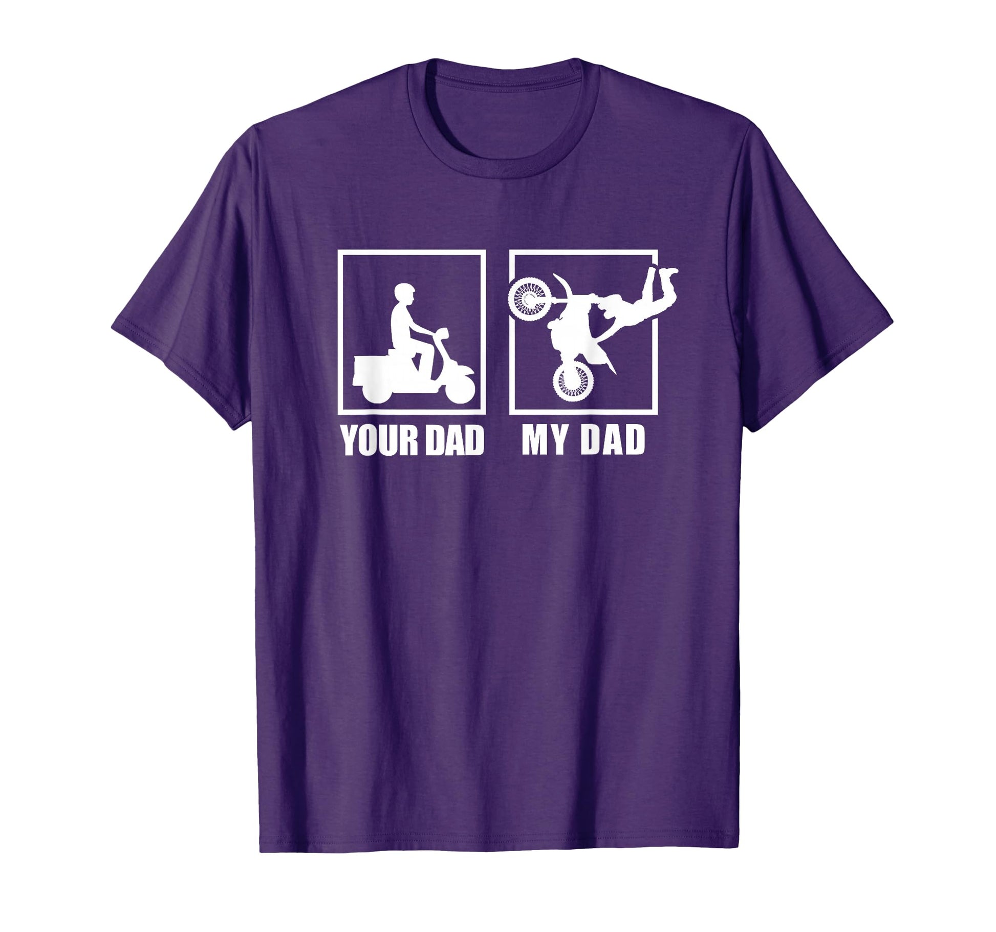 Your Dad My Dad Funny Motorcycle Biker T-Shirt - Minimalist Print Unisex - T-Shirt, Sweatshirt, Hoodie