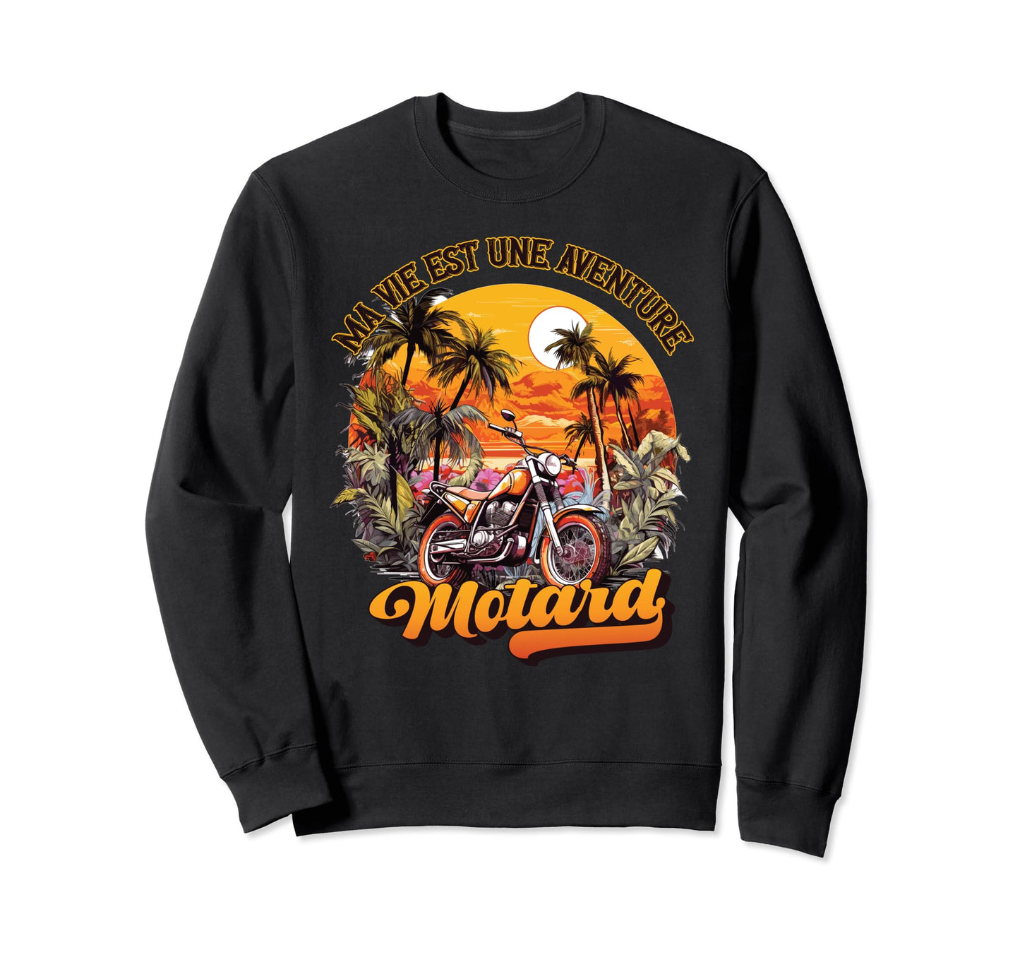 Biker Rider Biker Dad Party Santa Sweatshirt - Novelty Apparel for Adults - T-Shirt, Sweatshirt, Hoodie