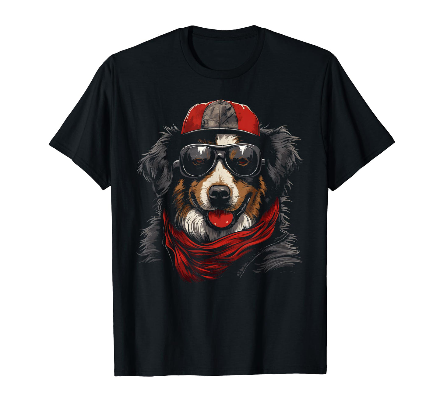 Motorcycle Dad Biker Dog Australian T-Shirt - Trendy Graphic for Adults - T-Shirt, Sweatshirt, Hoodie