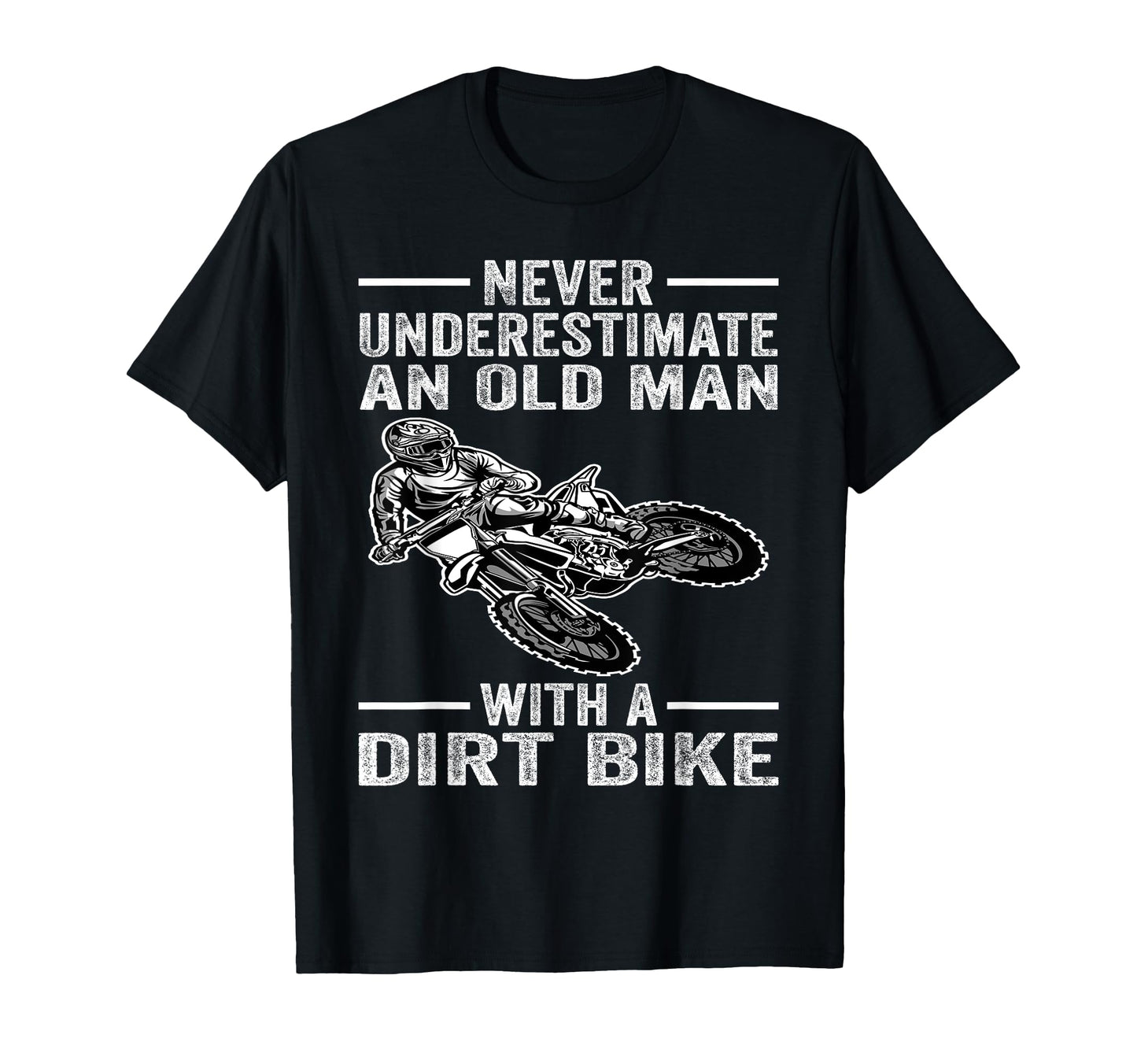Dirt Bike Art Grandpa Dad Dirtbike Dirt T-Shirt - Novelty Apparel Unisex - T-Shirt, Sweatshirt, Hoodie