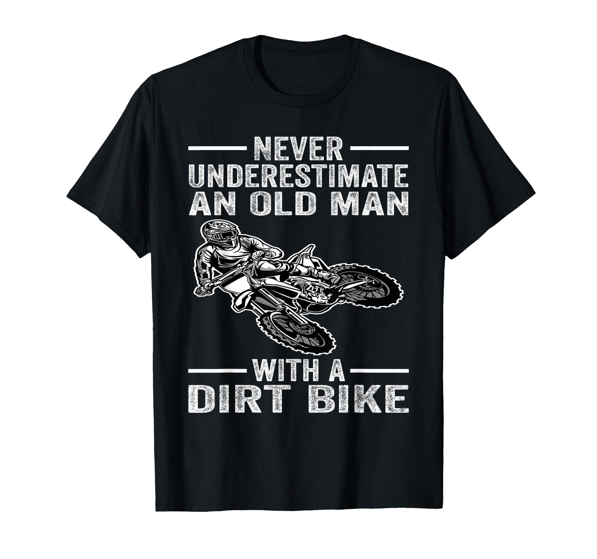 Dirt Bike Art Grandpa Dad Dirtbike Dirt T-Shirt - Novelty Apparel Unisex - T-Shirt, Sweatshirt, Hoodie