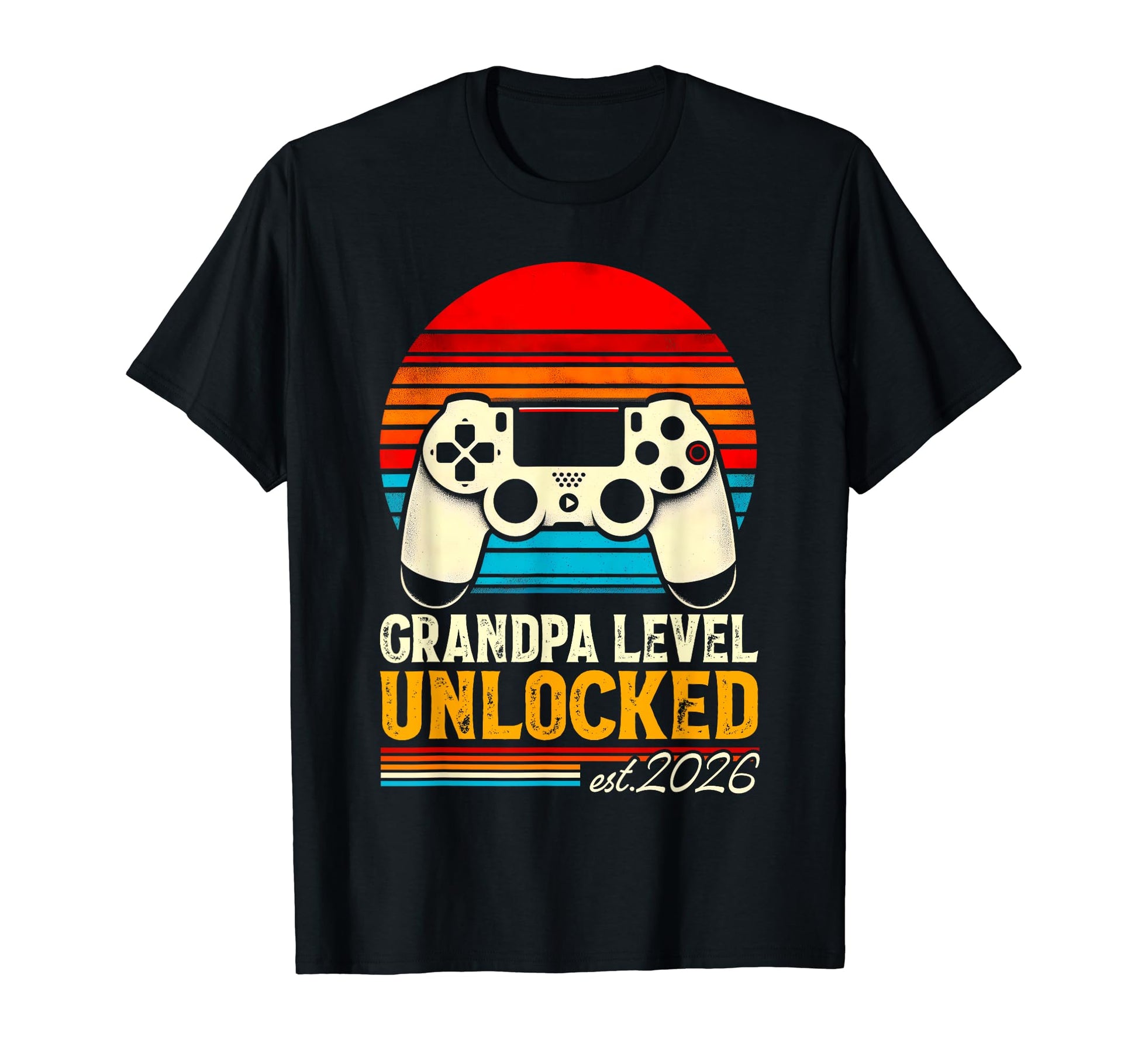 Leveled Up To Grandpa 2026 Promoted T-Shirt - Novelty Apparel for Adults - T-Shirt, Sweatshirt, Hoodie