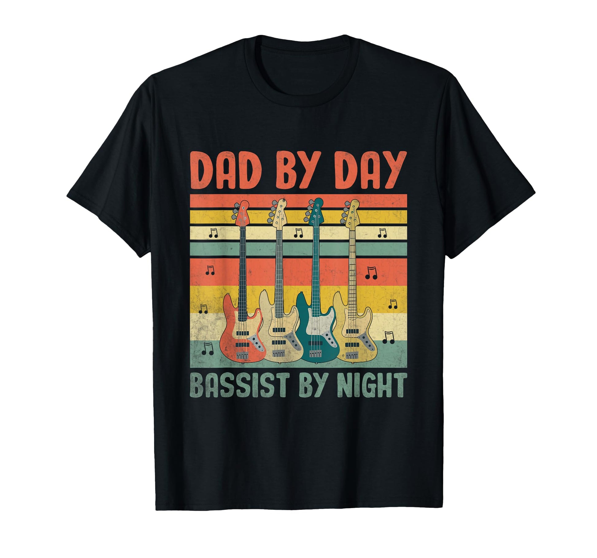 Dad Day Bassist Night Bass Player T-Shirt - Novelty Apparel for Adults - T-Shirt, Sweatshirt, Hoodie