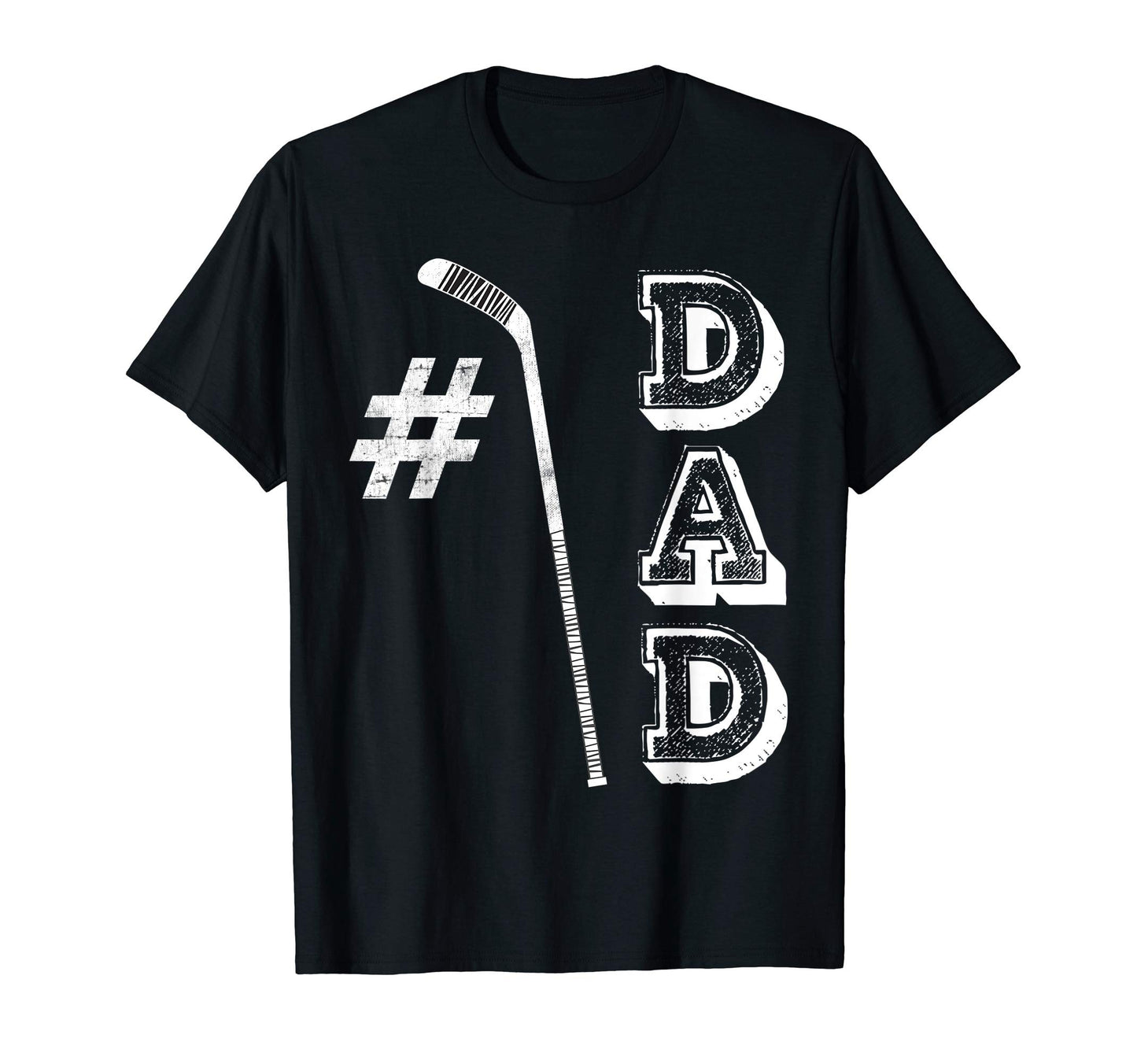Hockey 1 Dad Papa Number One Ice T-Shirt - Streetwear Style for Adults - T-Shirt, Sweatshirt, Hoodie