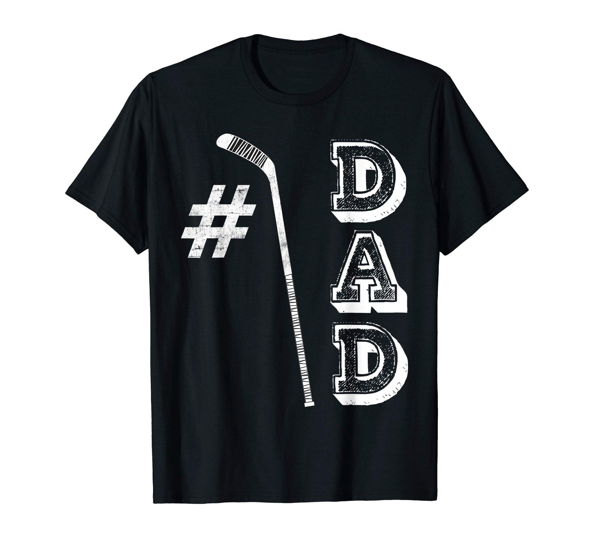 Hockey 1 Dad Papa Number One Ice T-Shirt - Streetwear Style for Adults - T-Shirt, Sweatshirt, Hoodie