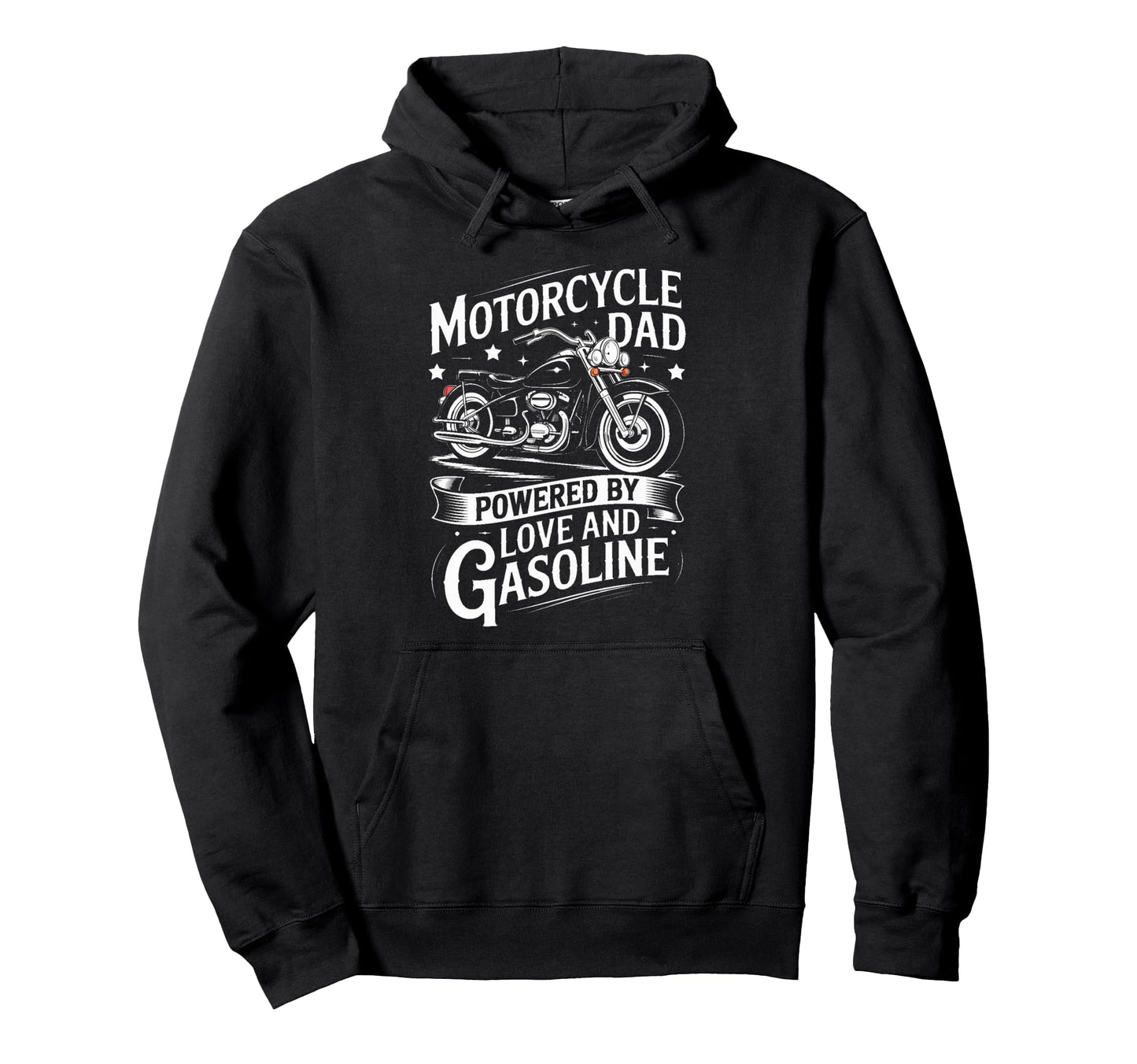 Motorcycle Dad Powered Love And Hoodie - Minimalist Print Men Women - T-Shirt, Sweatshirt, Hoodie