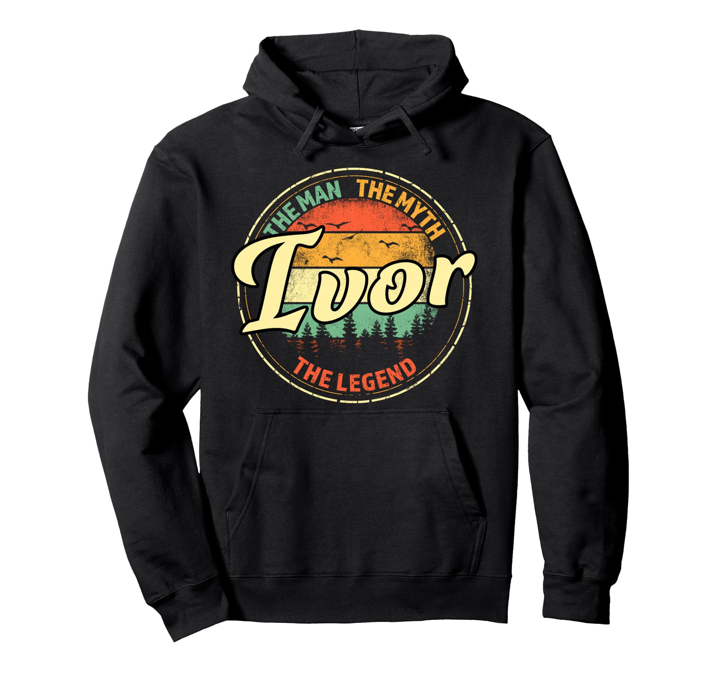 Ivor Myth Legend Personalized Name Hoodie - Custom Art Print Unisex - T-Shirt, Sweatshirt, Hoodie
