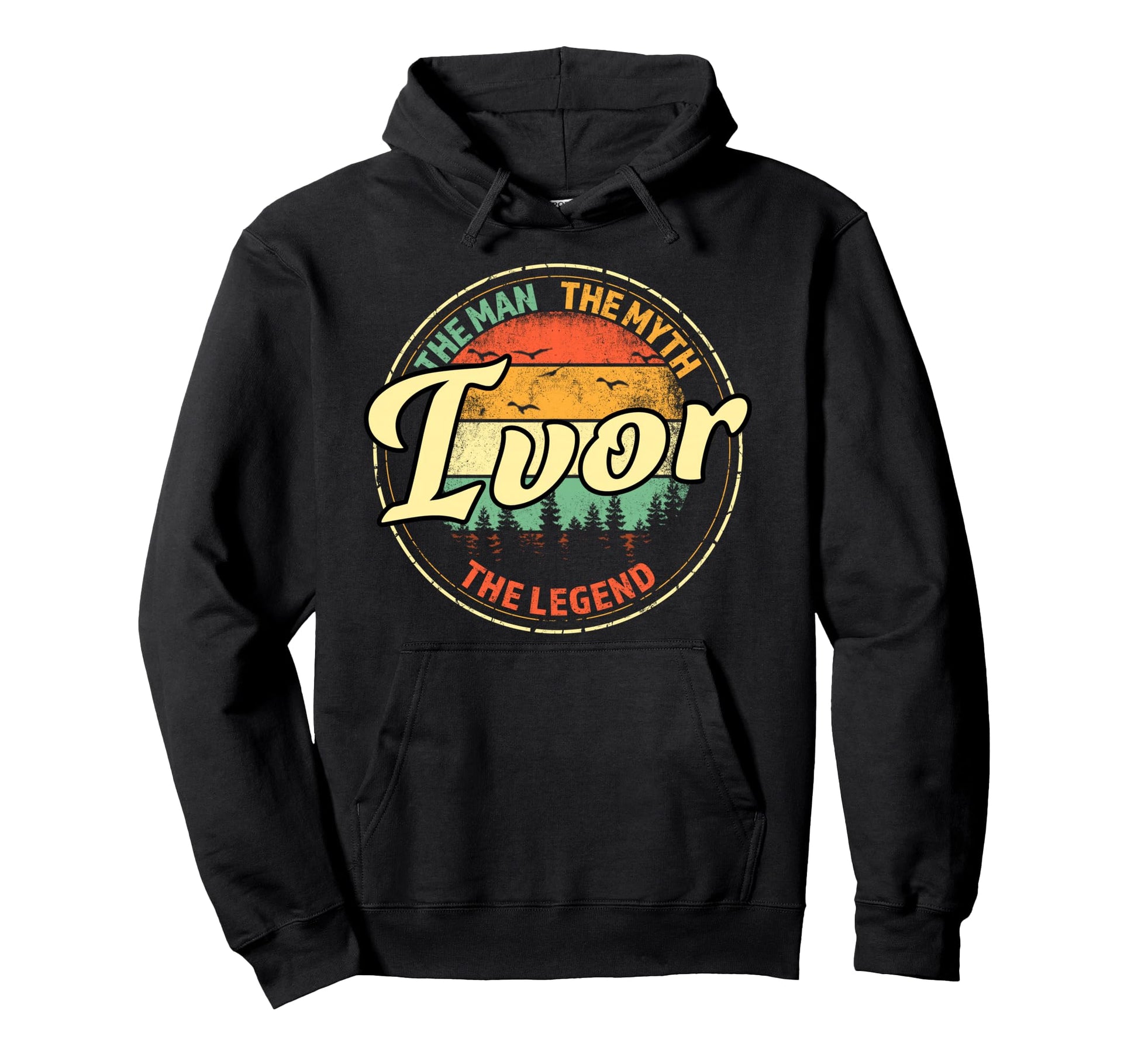 Ivor Myth Legend Personalized Name Hoodie - Custom Art Print Unisex - T-Shirt, Sweatshirt, Hoodie
