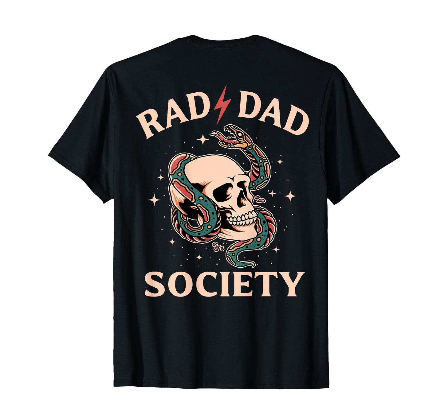 Dad Club Rad Dad Society Skull Snake T-Shirt - Unique Graphic Unisex - T-Shirt, Sweatshirt, Hoodie