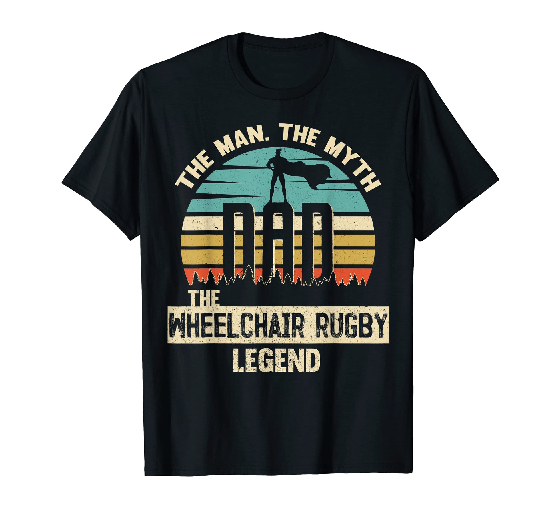 Myth Legend Dad Wheelchair Rugby T-Shirt - Graphic Print for Adults - T-Shirt, Sweatshirt, Hoodie
