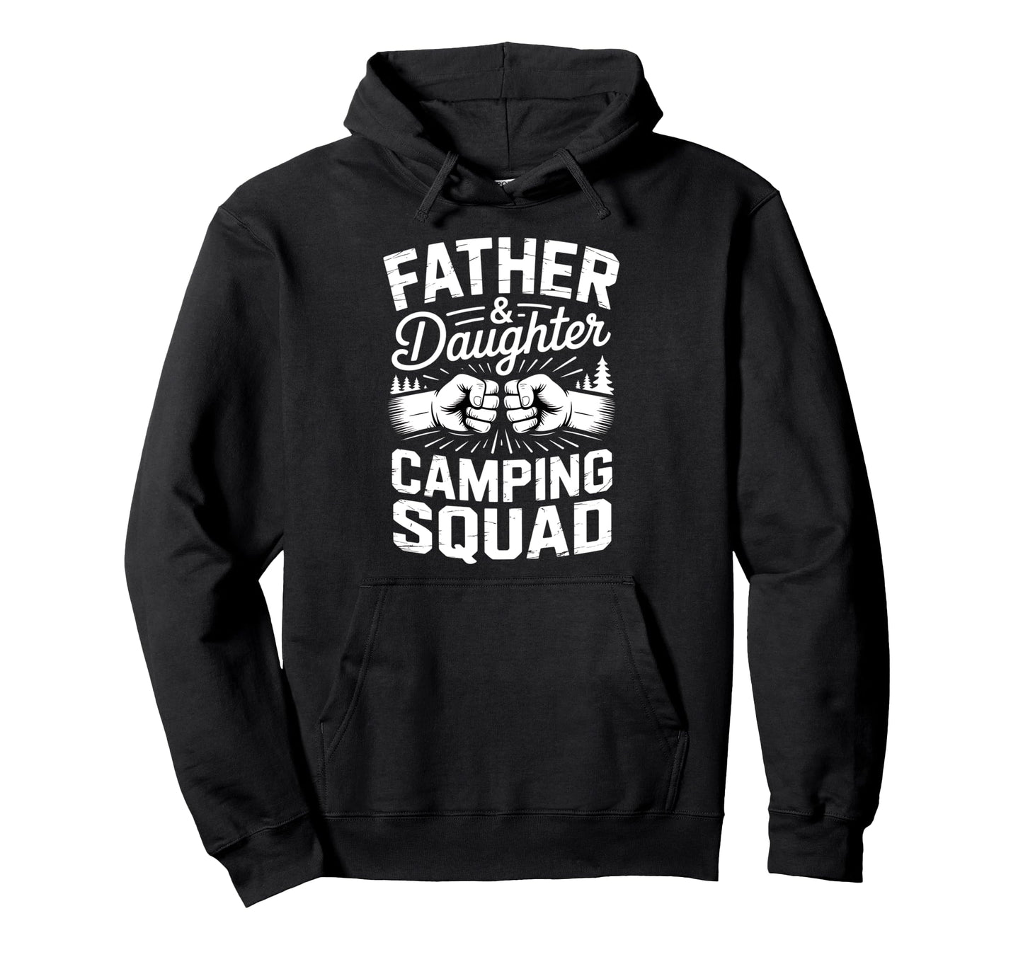 Father Daughter Camping Team Hoodie - Graphic Print for Adults - T-Shirt, Sweatshirt, Hoodie